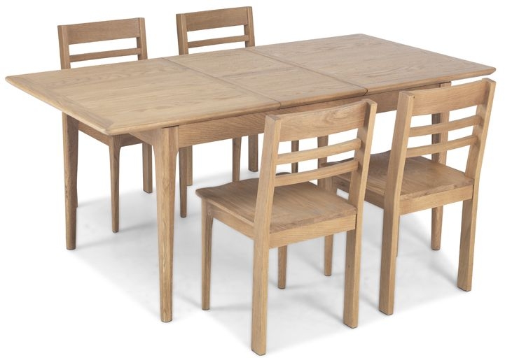 Wadsworth Oak 4-6 Seater Extending Dining Table - 120cm-160cm