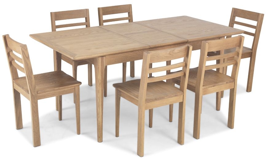 Wadsworth Oak 4-6 Seater Extending Dining Table - 120cm-160cm