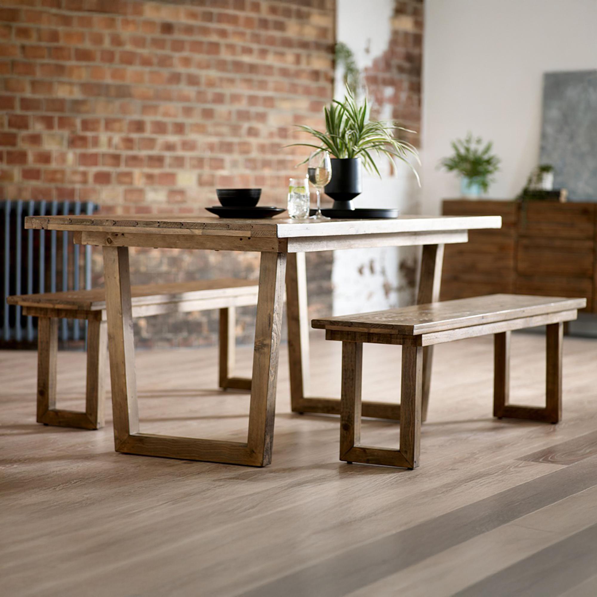 Woburn Dining Table - 180cm - 6 Seater - Reclaimed Pine