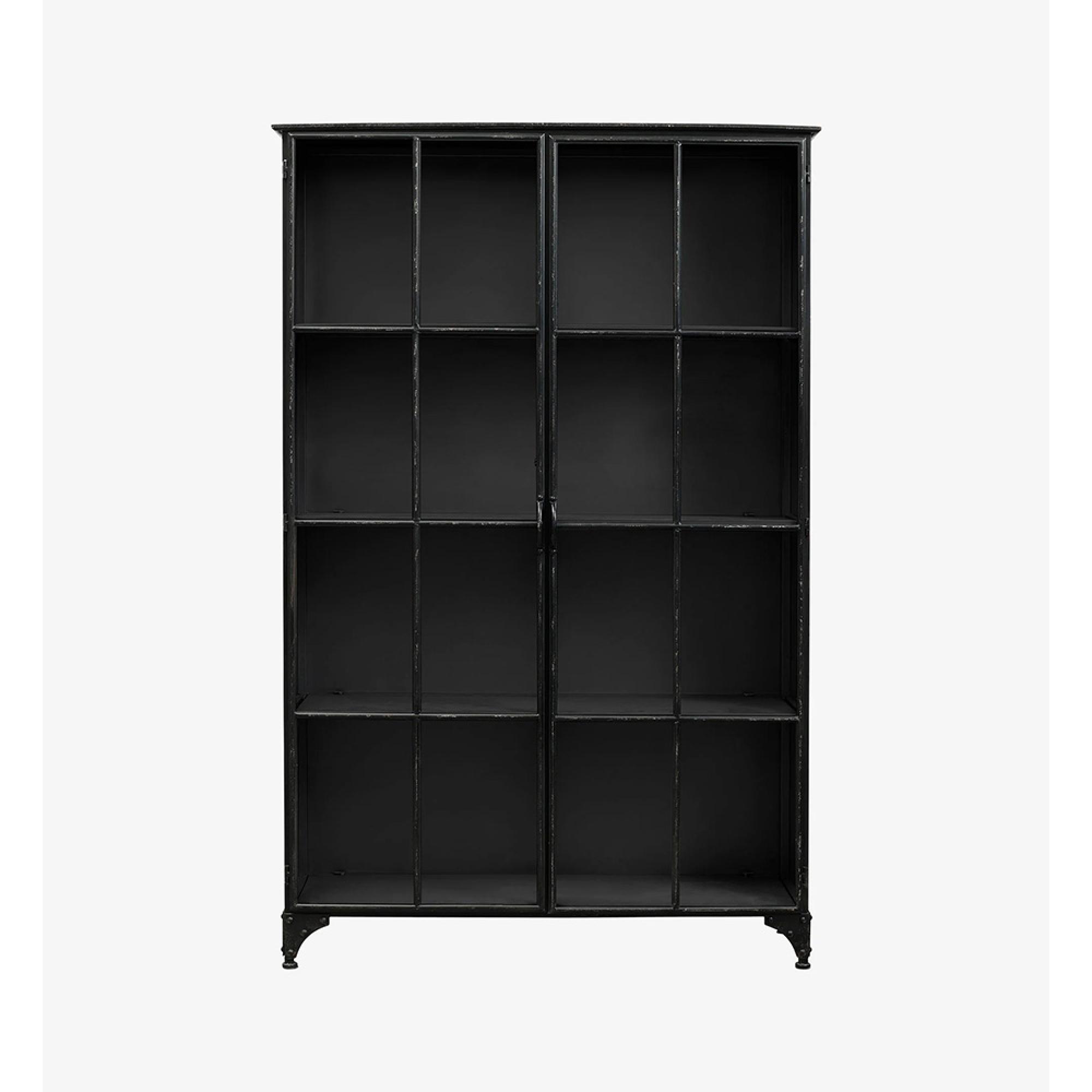 Downtown Display Cabinet - 2 Door - Wide - Black