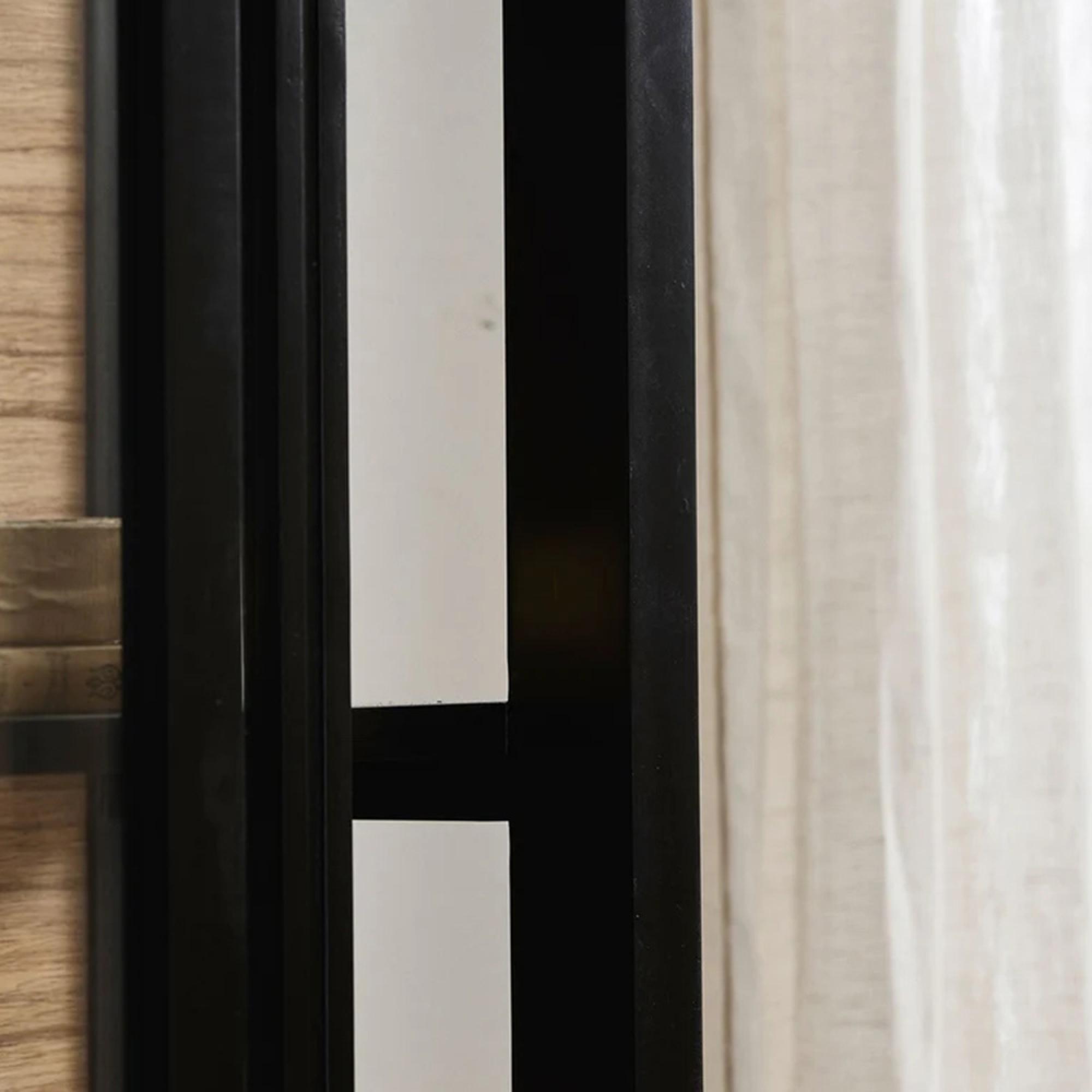 Bei Wall Display Cabinet - 2 Sliding Door - Black