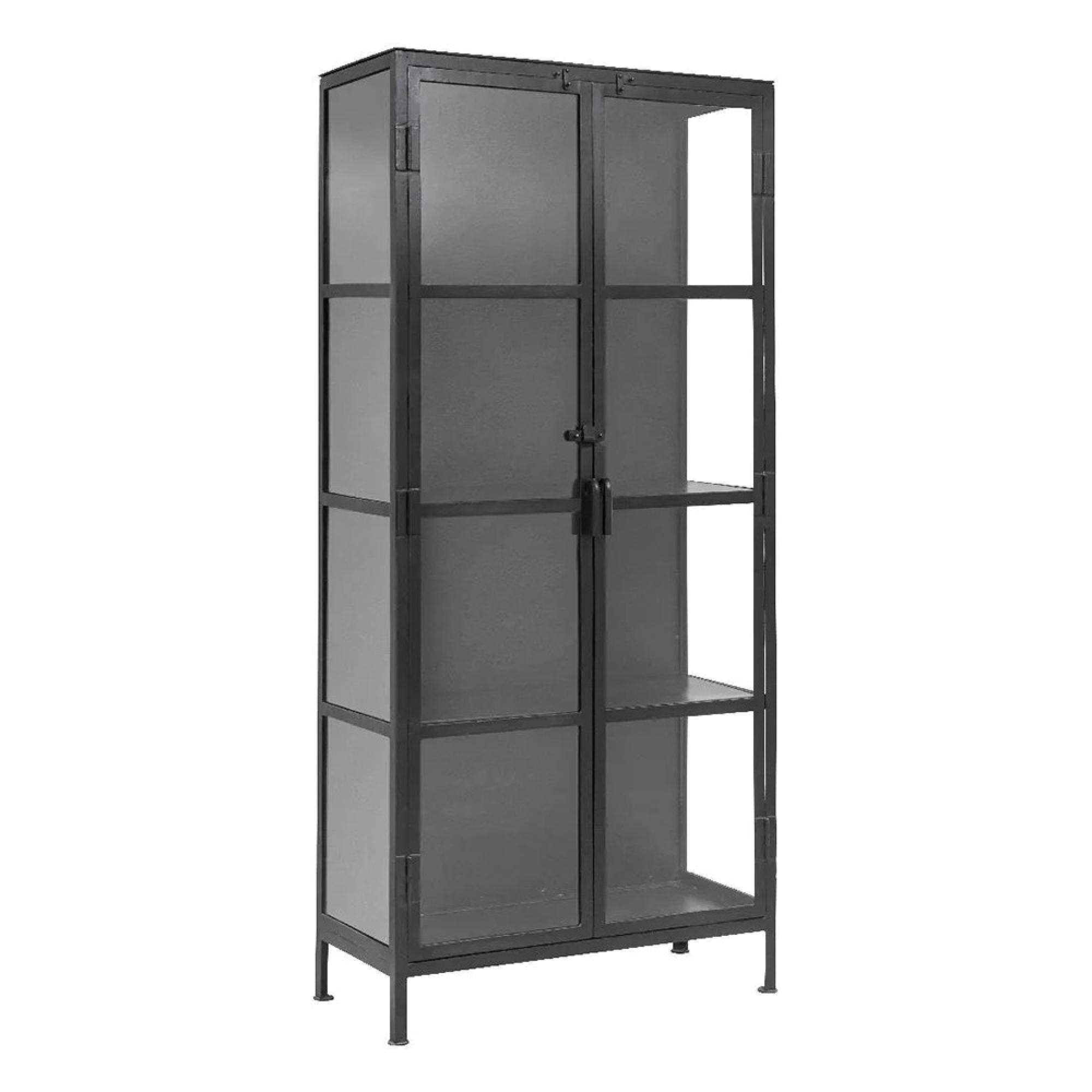 Phoenix Display Cabinet - 2 Door - Glass - Black