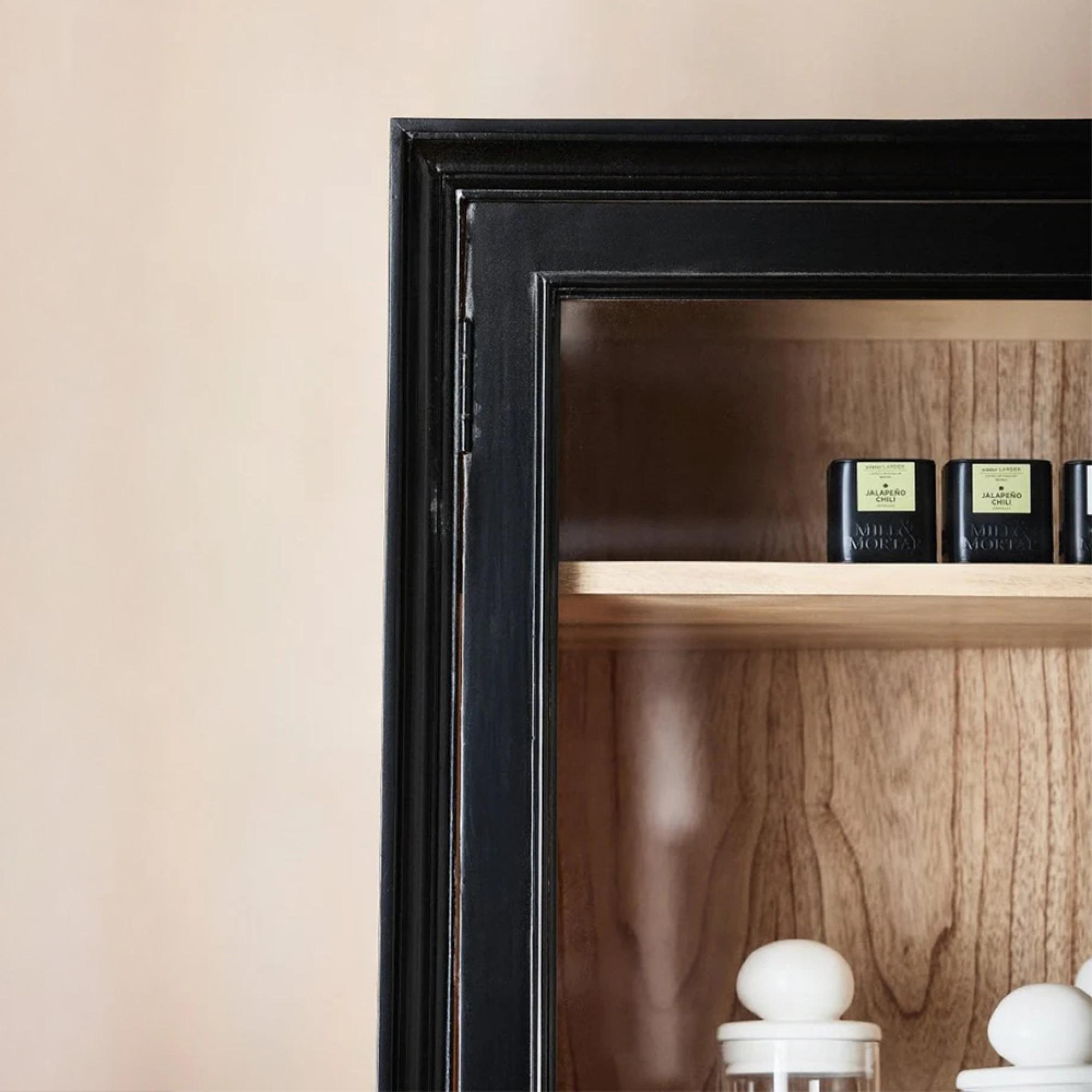 Viva Display Cabinet - 2 Door - 4 Drawer - Black