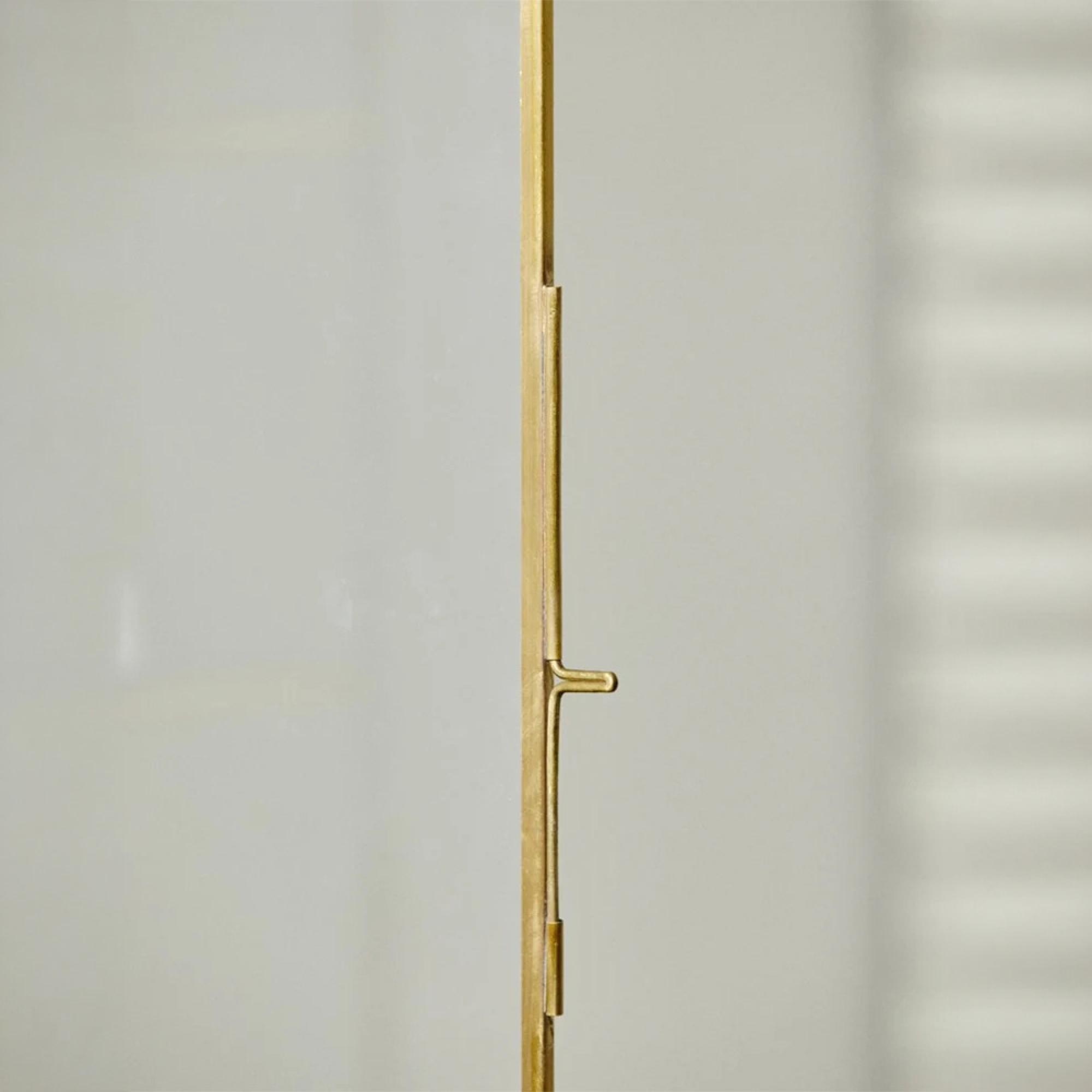 Ada Wall Display Cabinet - 1 Door - Tall - Gold - Metal