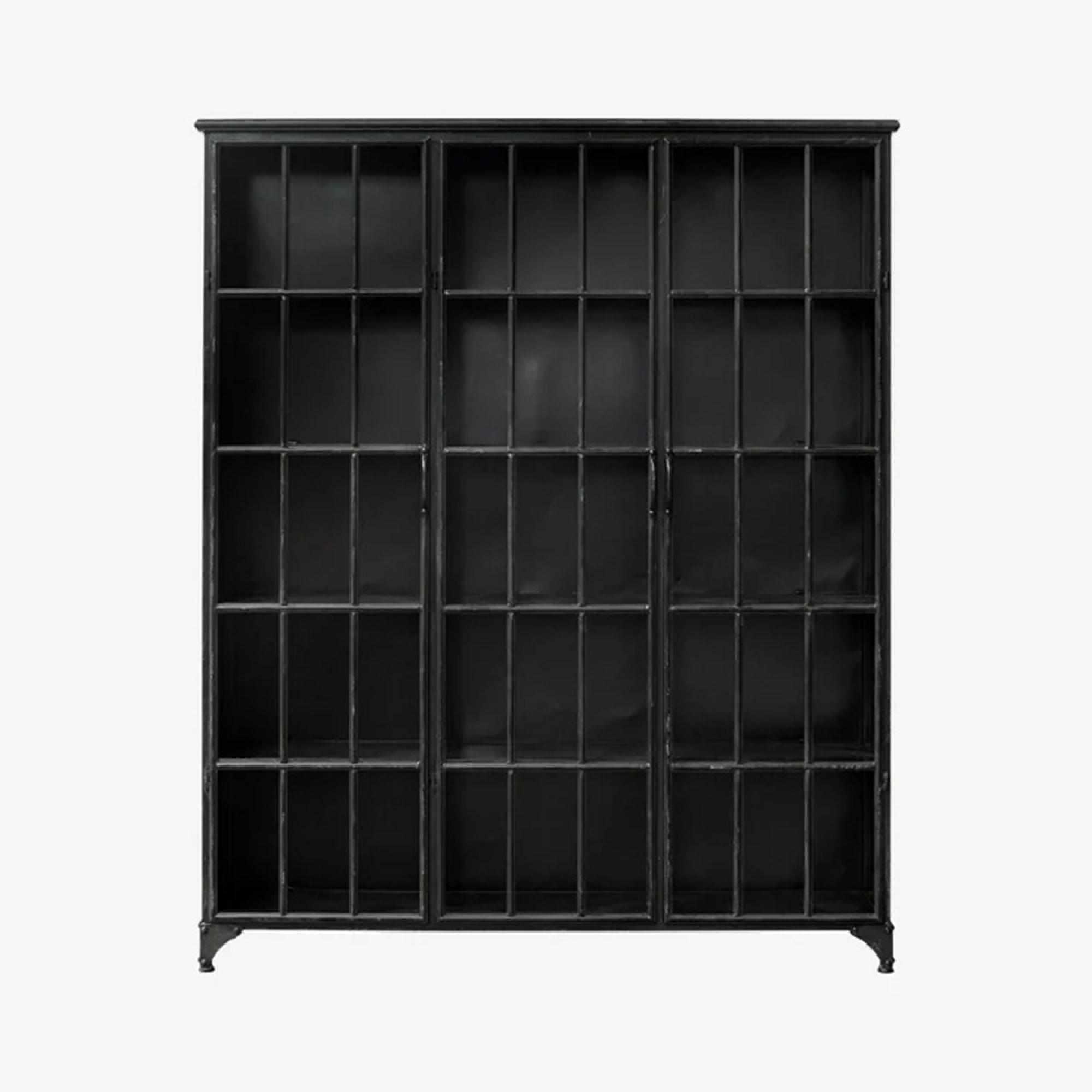 Downtown Display Cabinet - 3 Door - Black