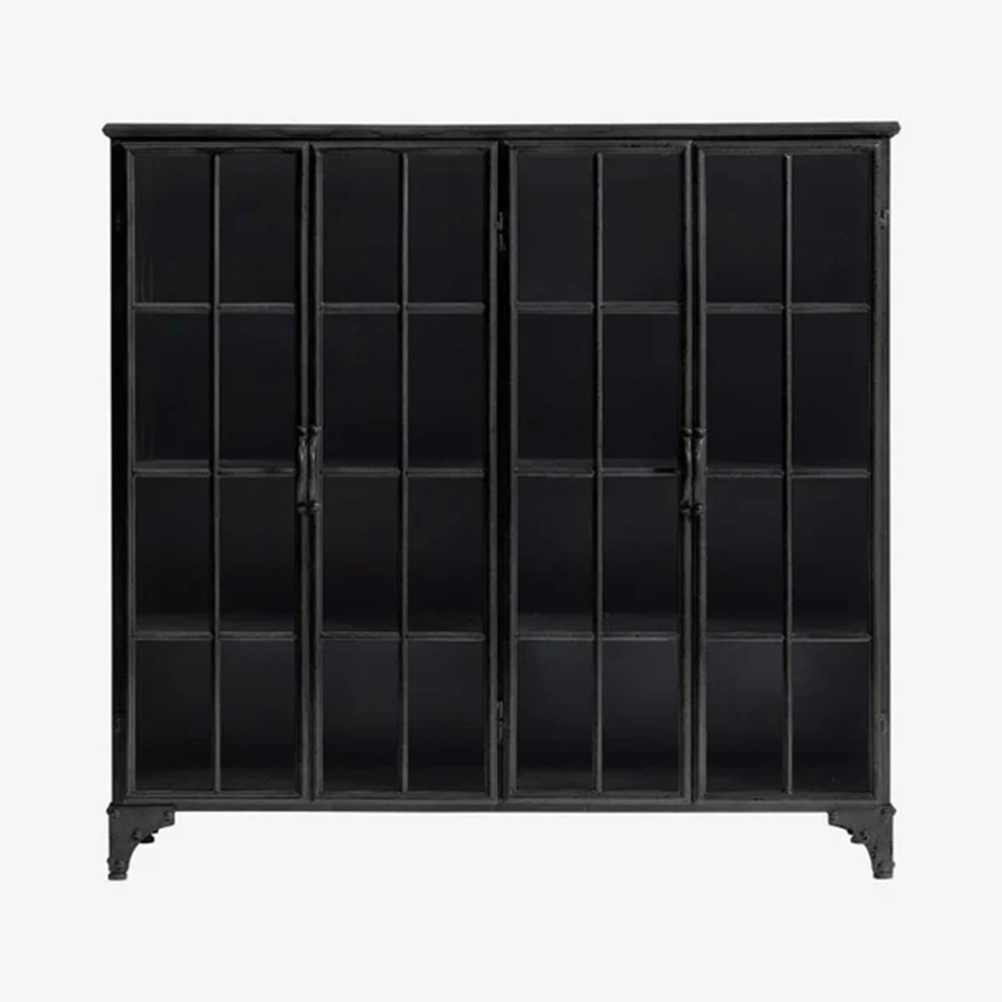 Downtown Display Cabinet - 4 Door - Black