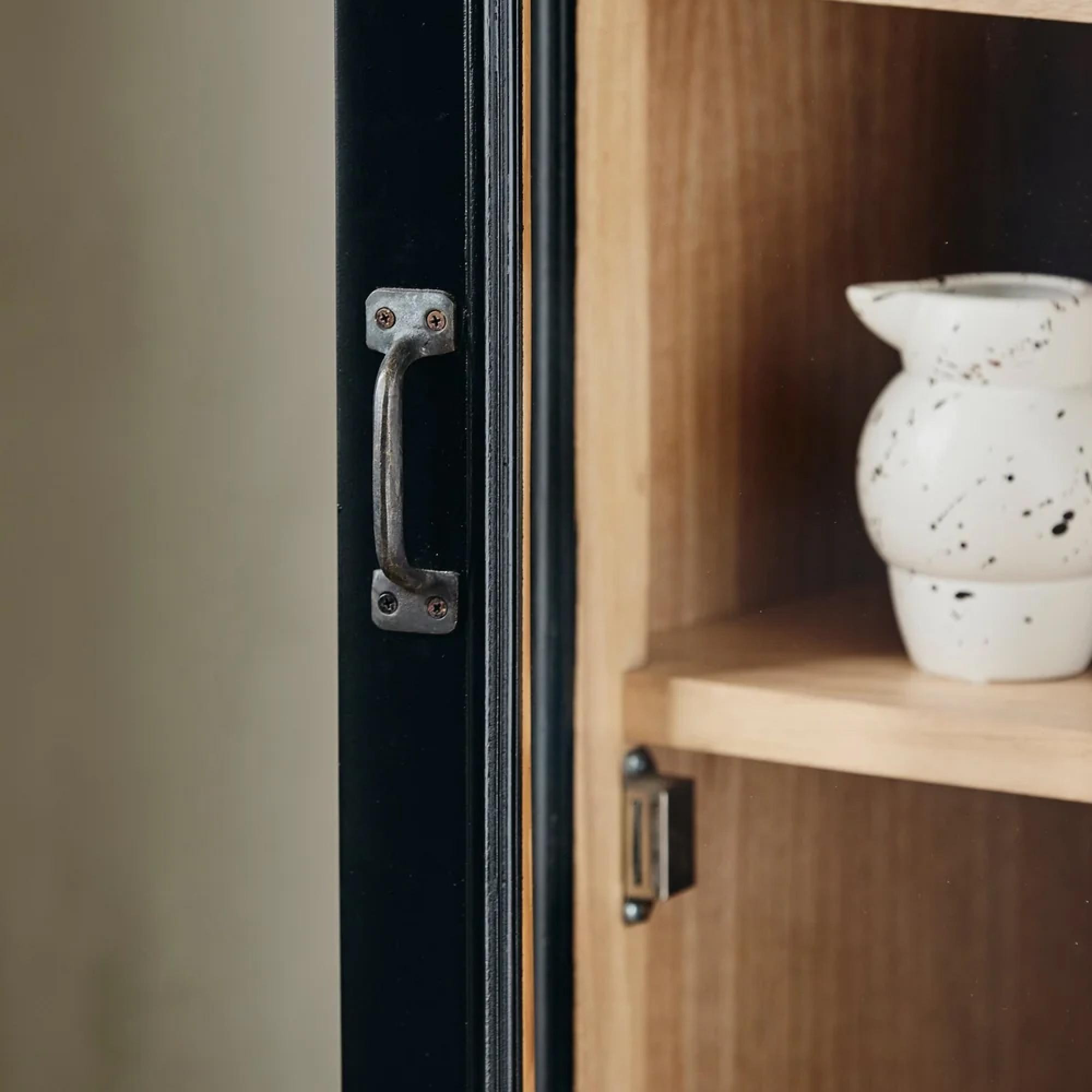 Viva Display Cabinet - 1 Door - 2 Drawer - Black