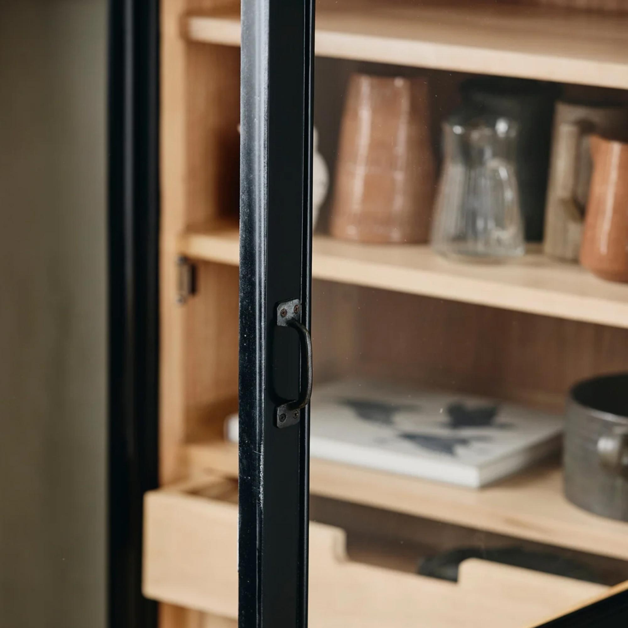 Viva Display Cabinet - 1 Door - 2 Drawer - Black