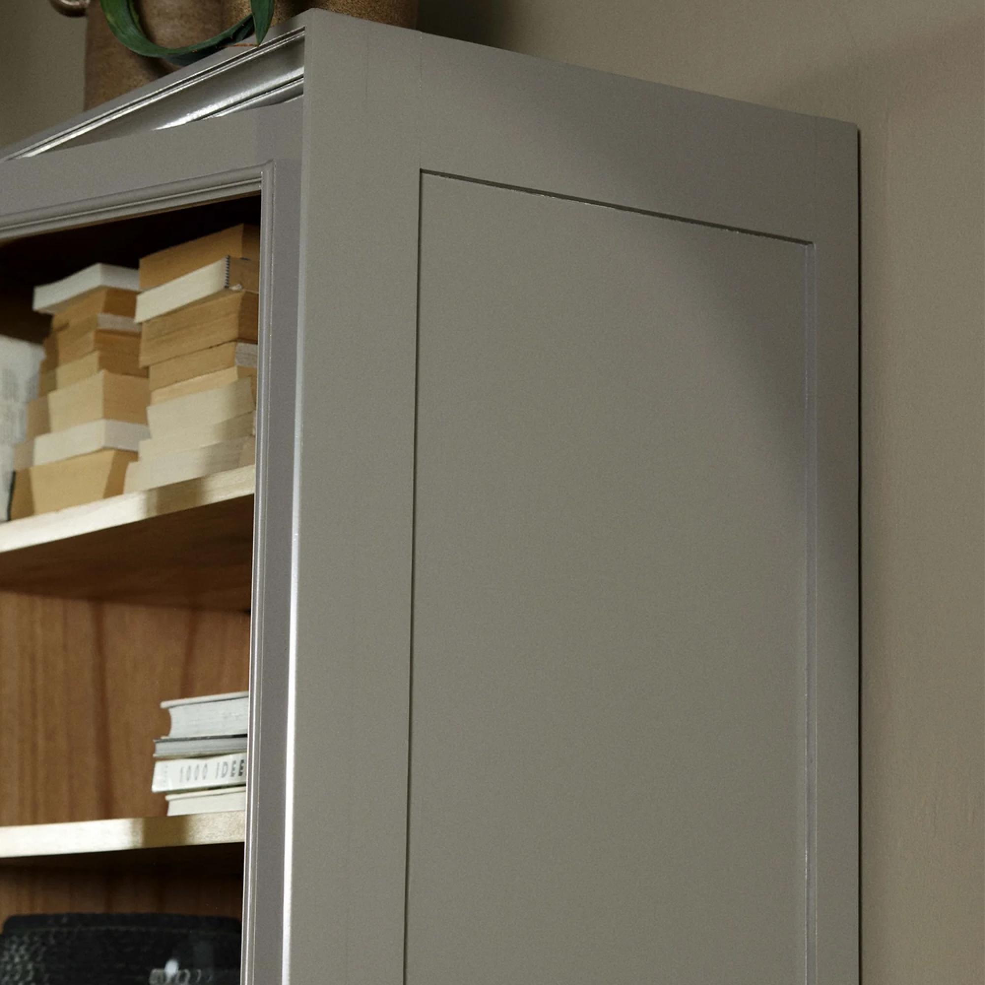 Viva Display Cabinet - 1 Door - 2 Drawer - Grey