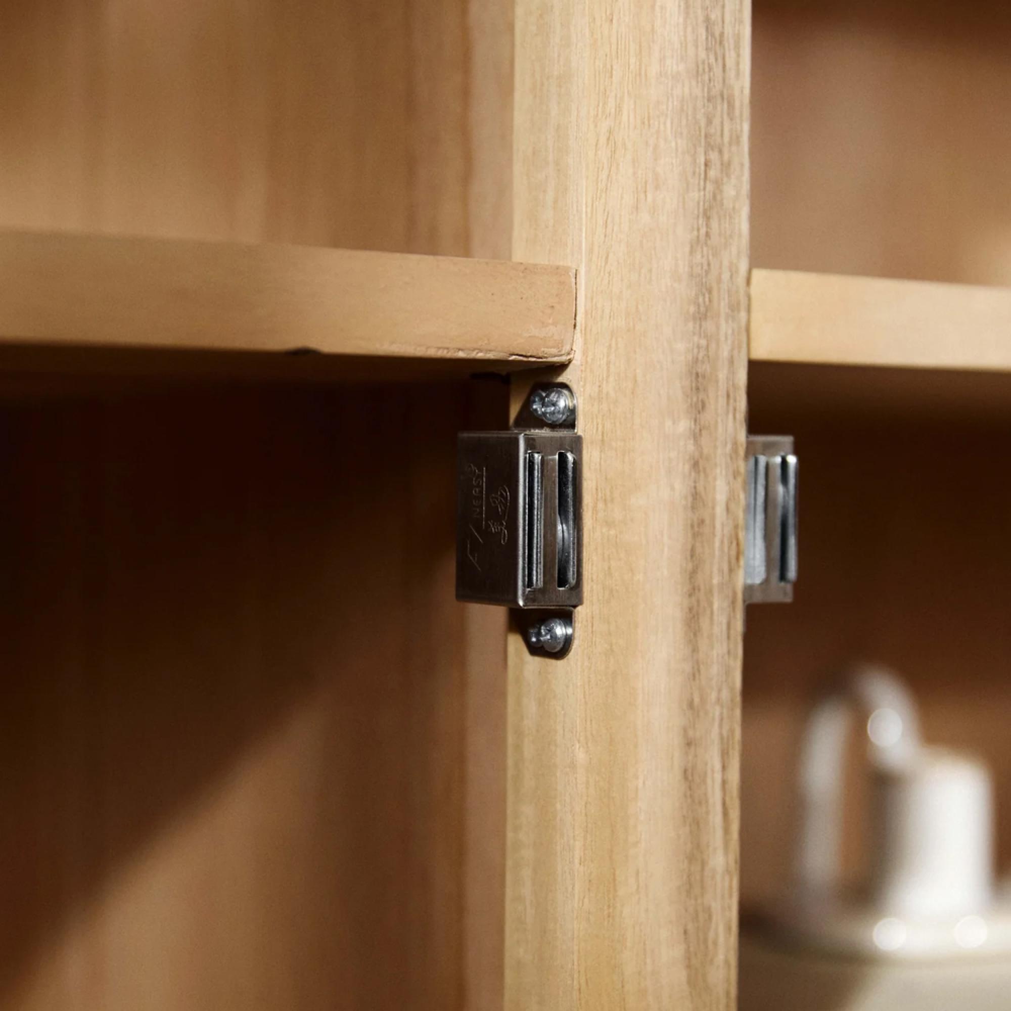 Viva Display Cabinet - 2 Door - 4 Drawer - Grey