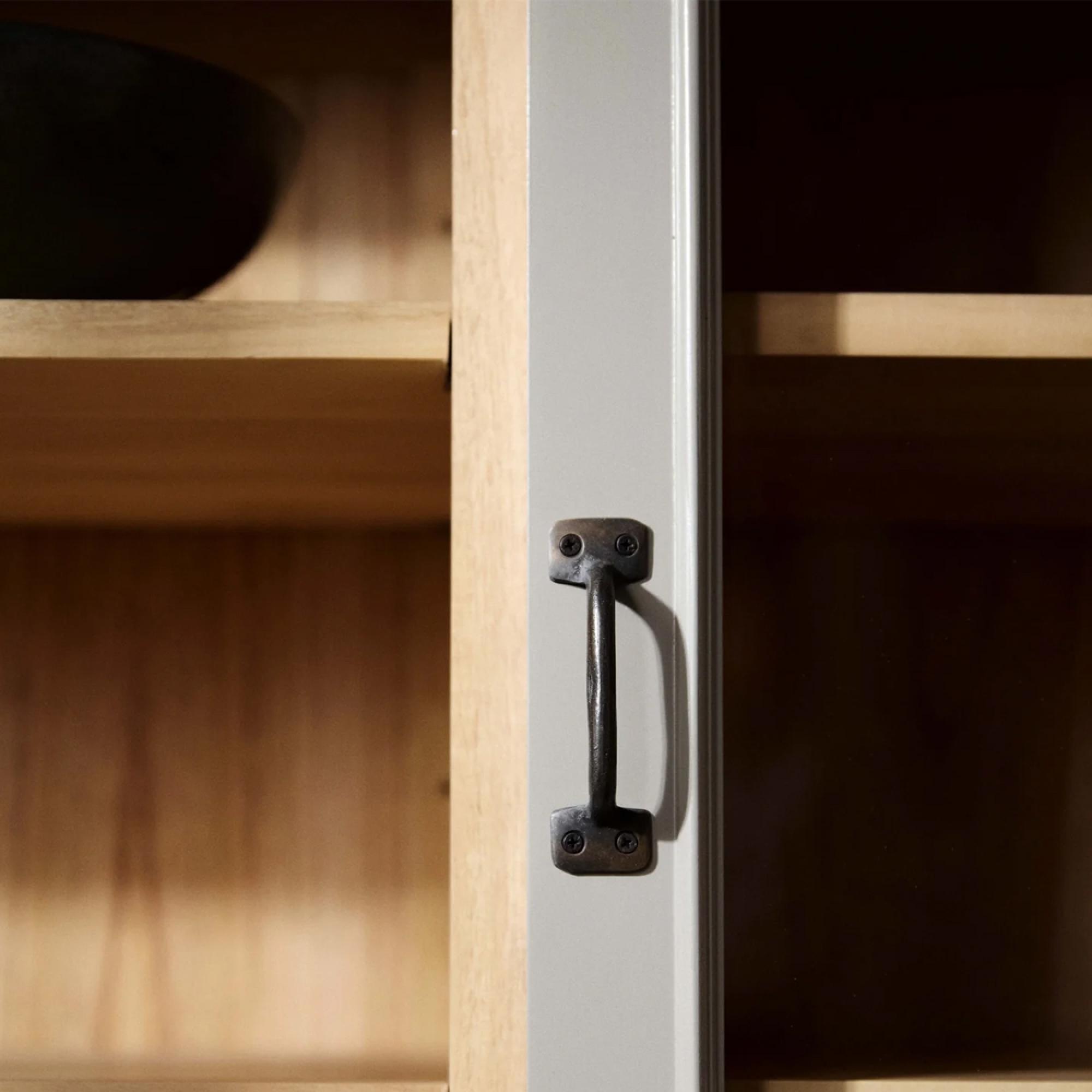 Viva Display Cabinet - 2 Door - 4 Drawer - Grey