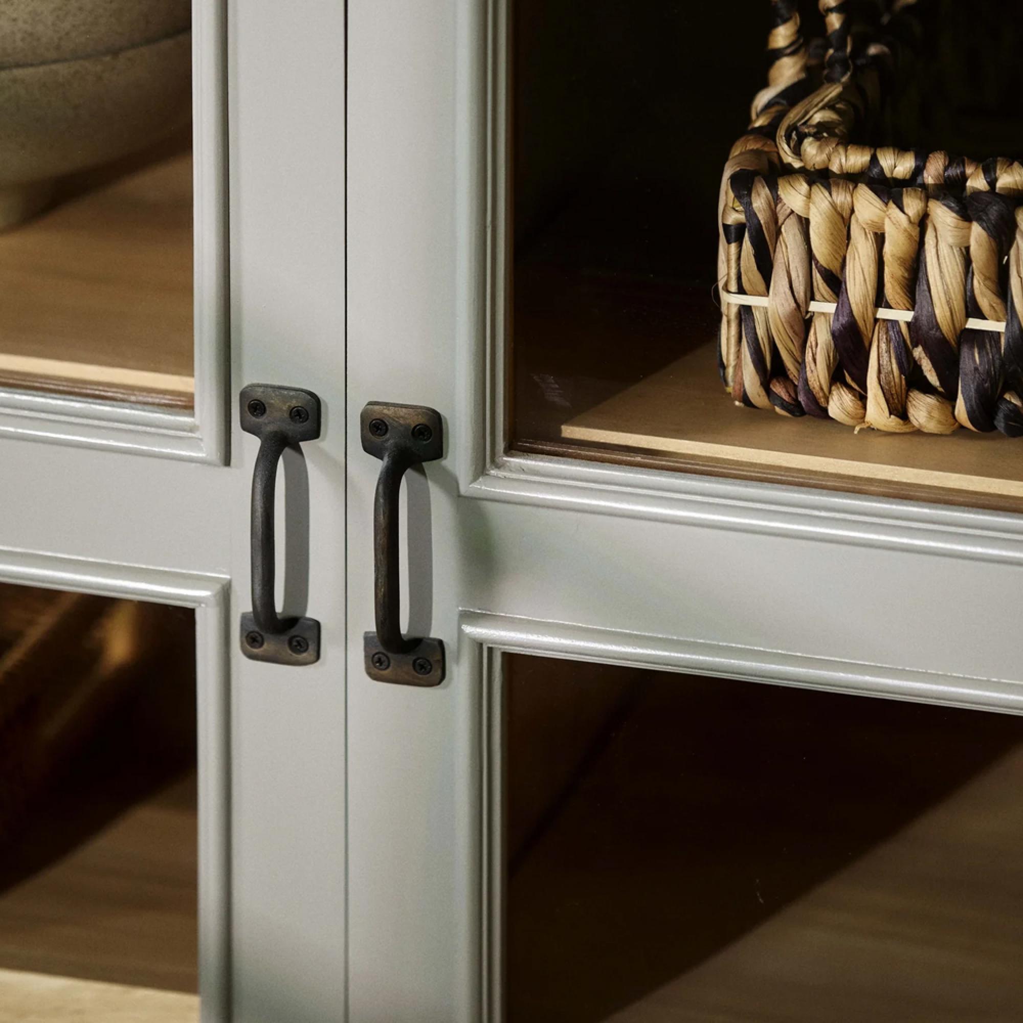 Viva Low Cabinet - 2 Door - 4 Drawer - Grey