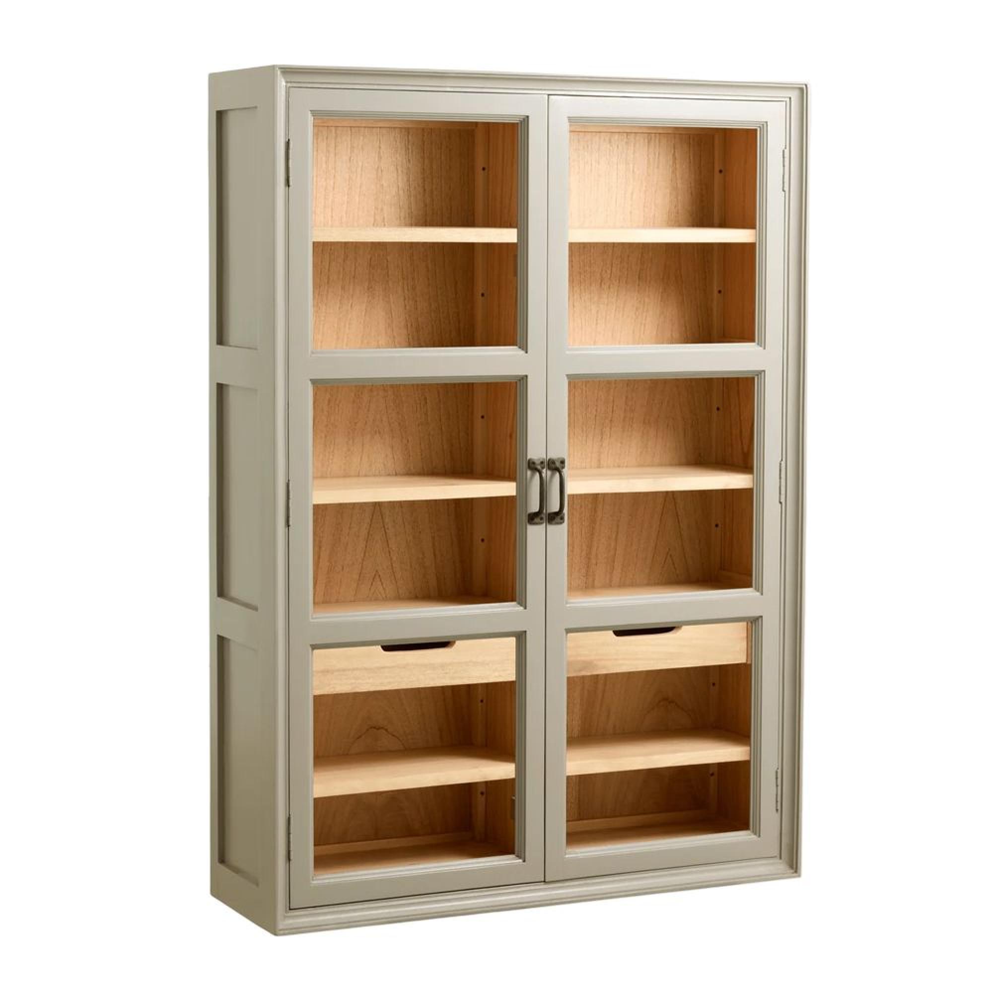 Viva Wall Cabinet - 2 Door - 2 Drawer - Grey