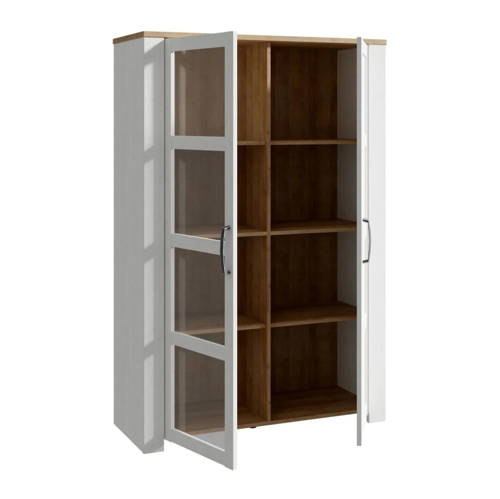 Bohol Display Cabinet - 2 Door - White