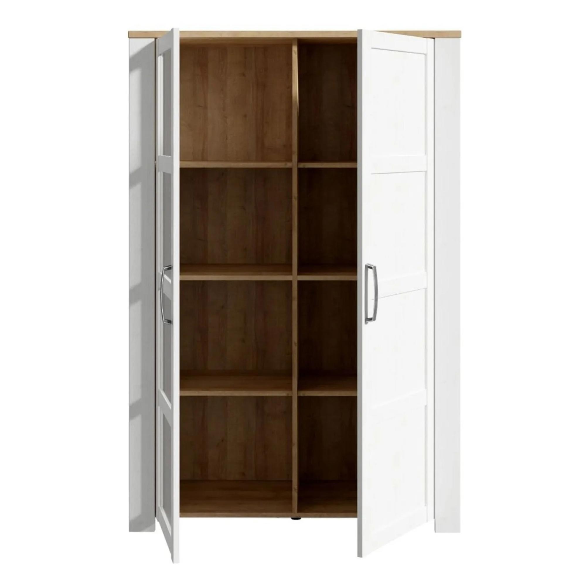 Bohol Display Cabinet - 2 Door - White