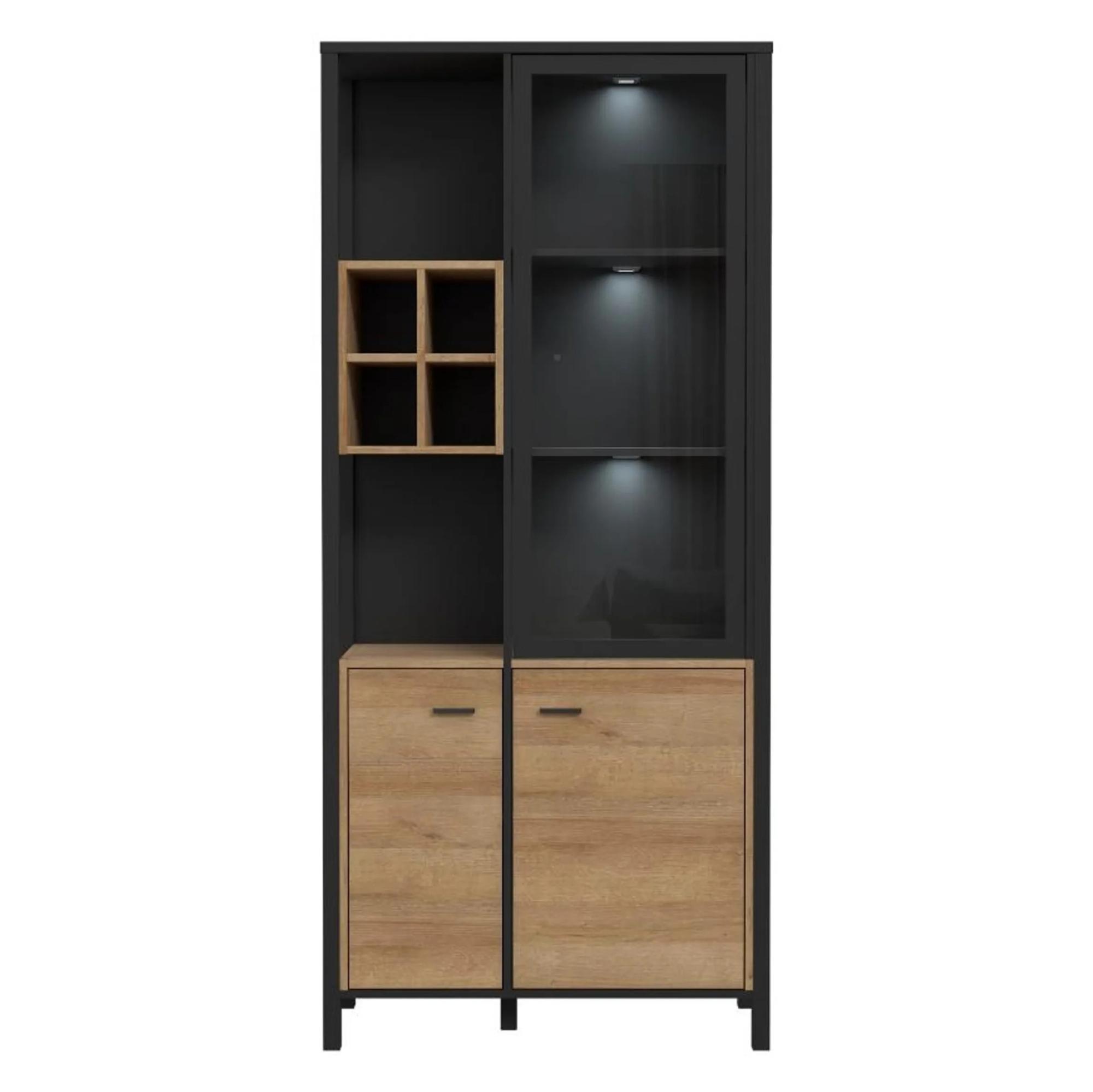 High Rock Display Cabinet - Oak