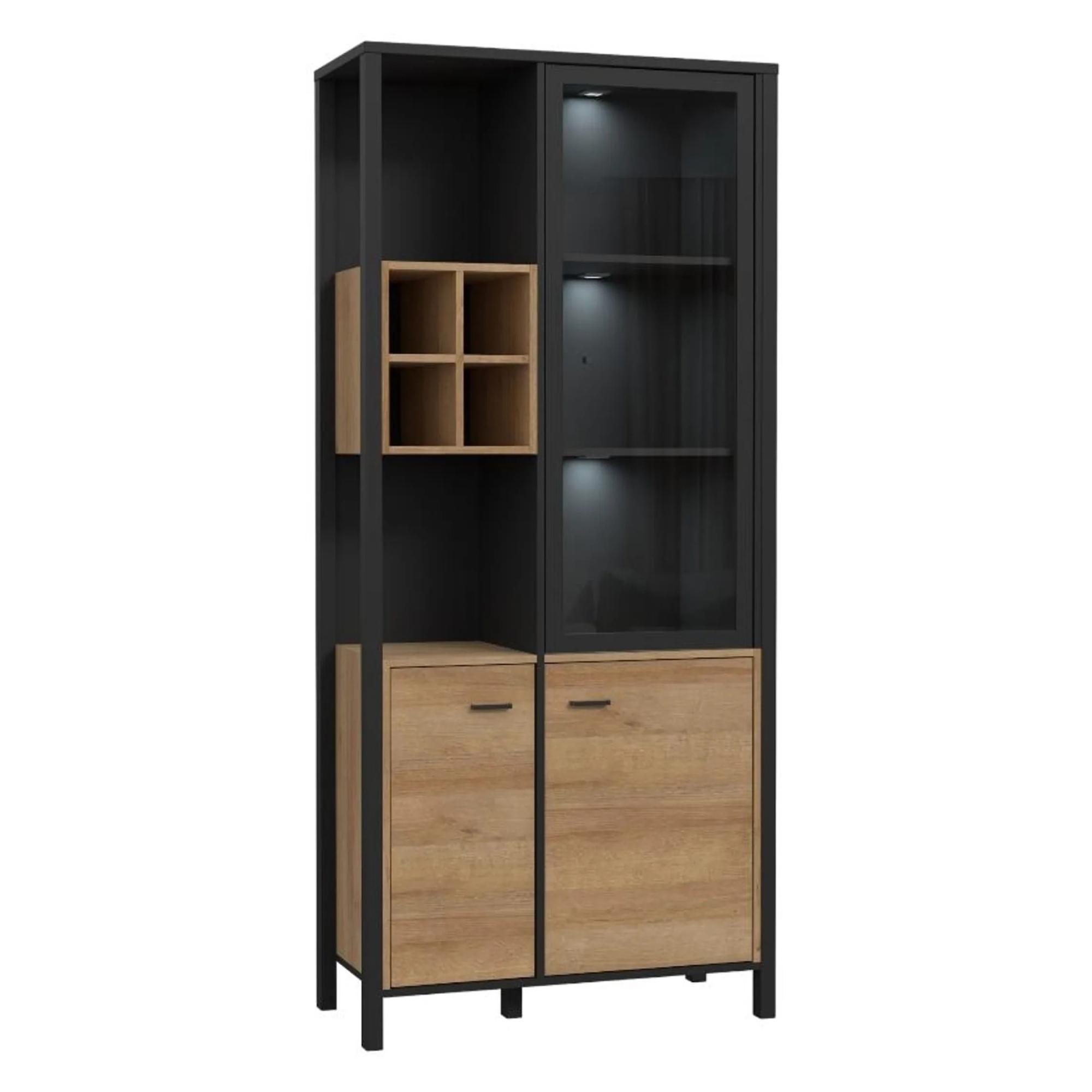 High Rock Display Cabinet - Oak