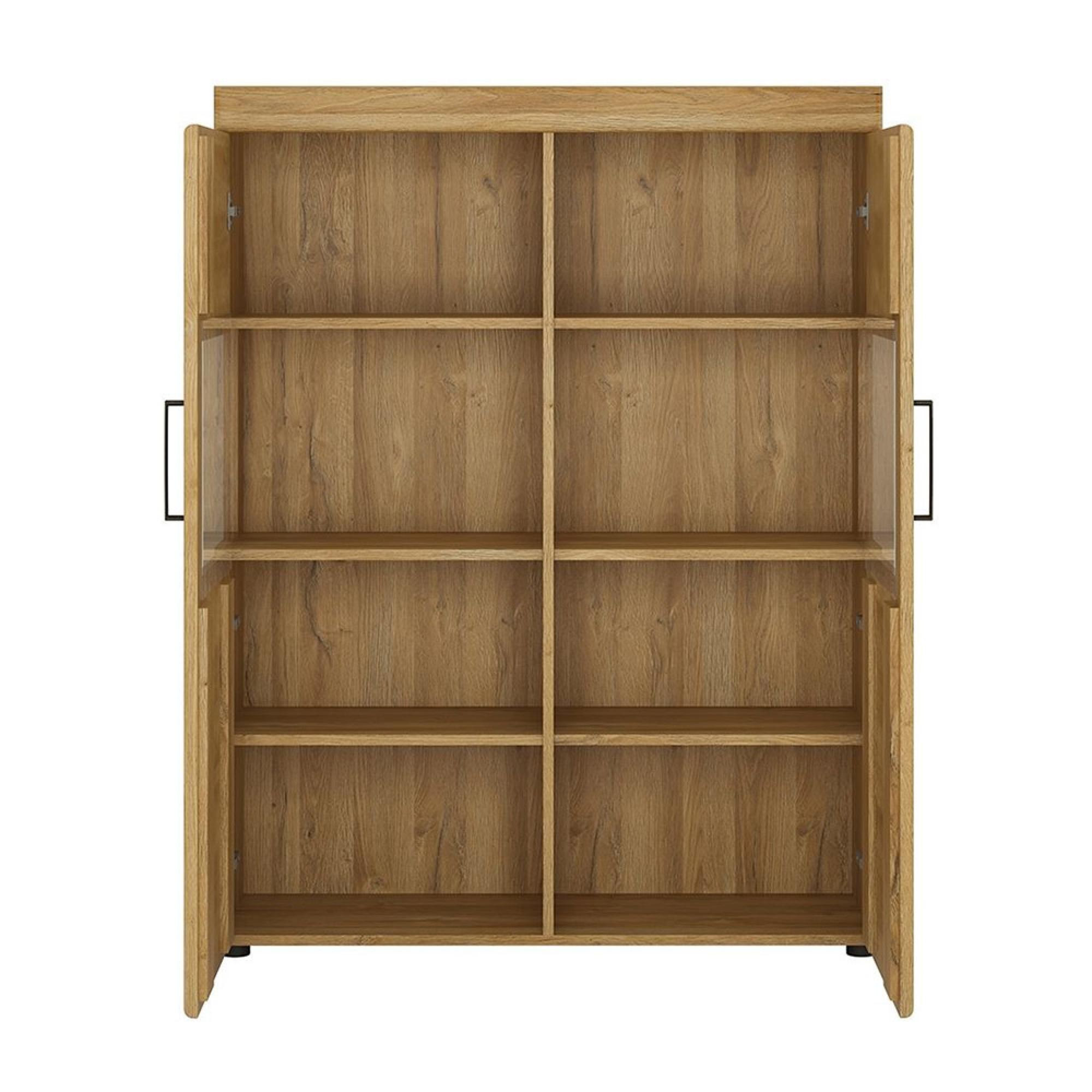 Cortina Display Cabinet - 2 Door - Oak