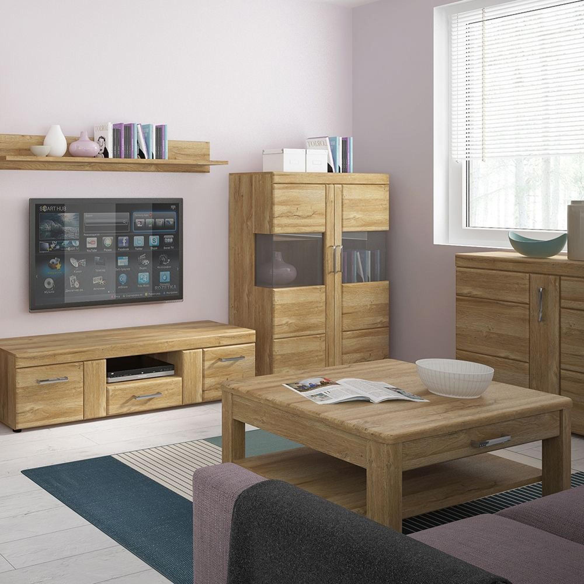 Cortina Display Cabinet - 2 Door - Oak