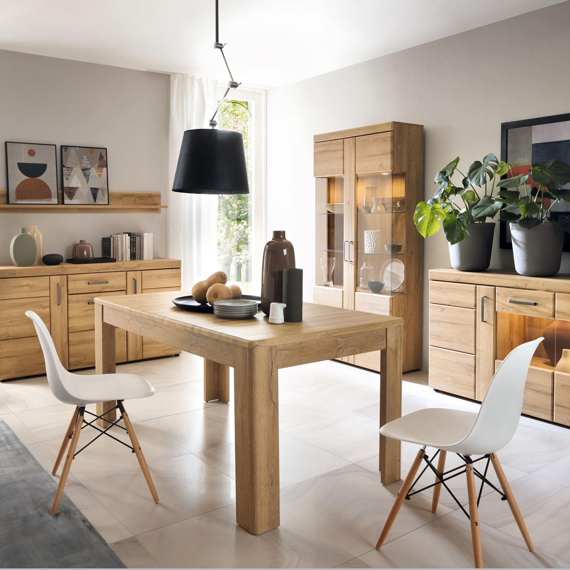 Cortina Display Cabinet - 2 Door - Glazed - Oak