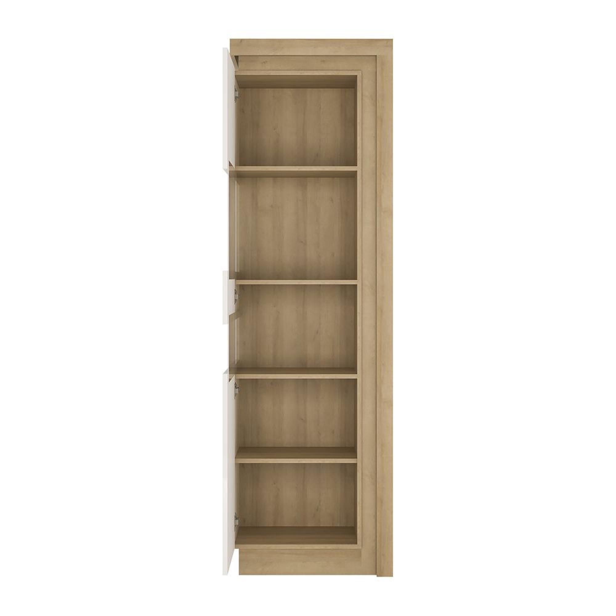 Lyon Display Cabinet - Narrow - LHD - Oak