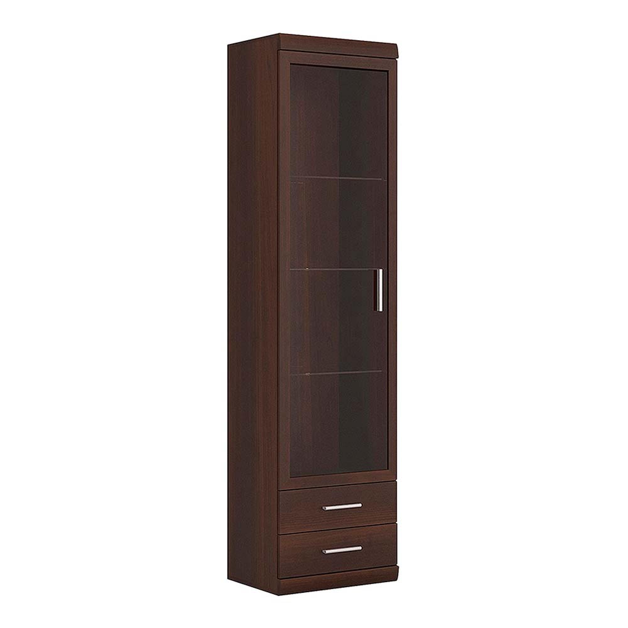 Imperial Display Cabinet - 1 Door - Narrow - Glazed - Mahogany