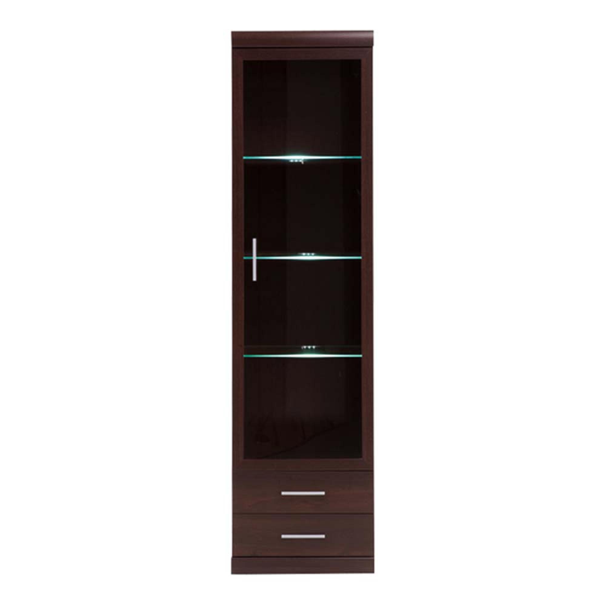 Imperial Display Cabinet - 1 Door - Narrow - Glazed - Mahogany