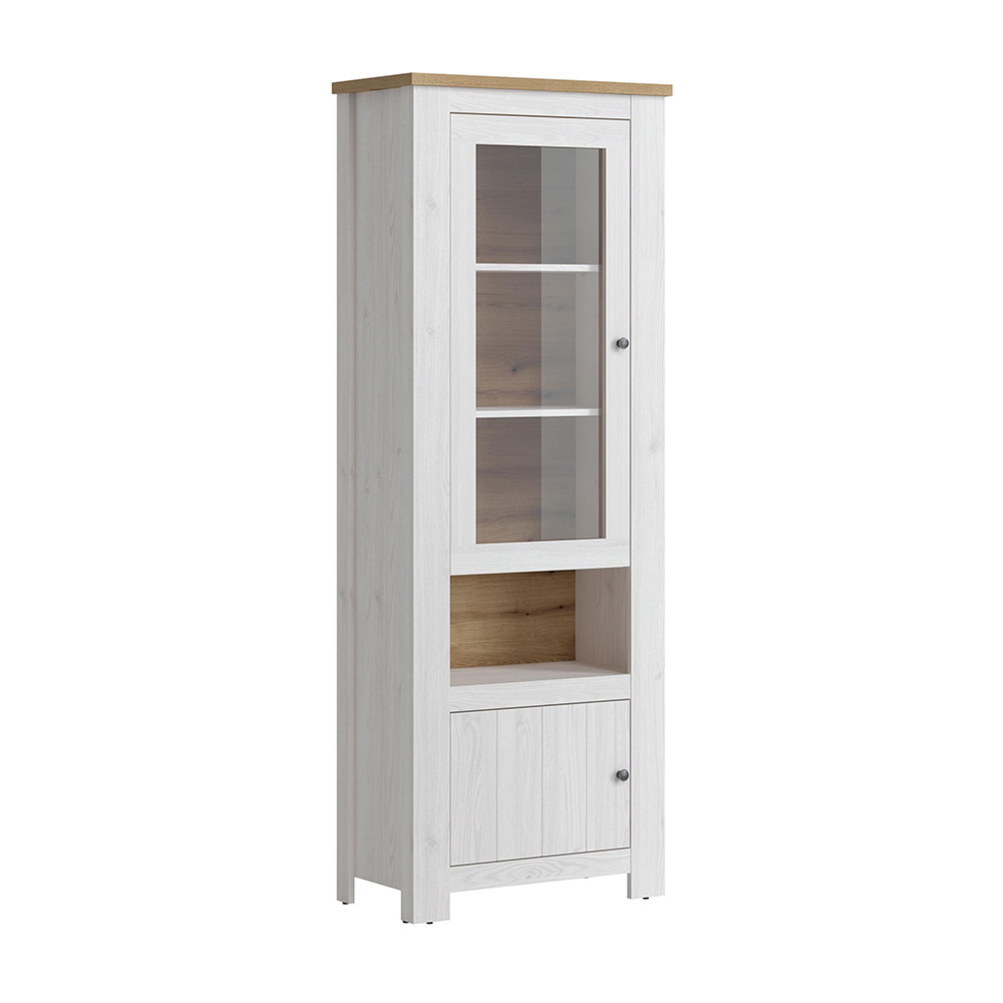 Celesto Display Cabinet - Narrow - White