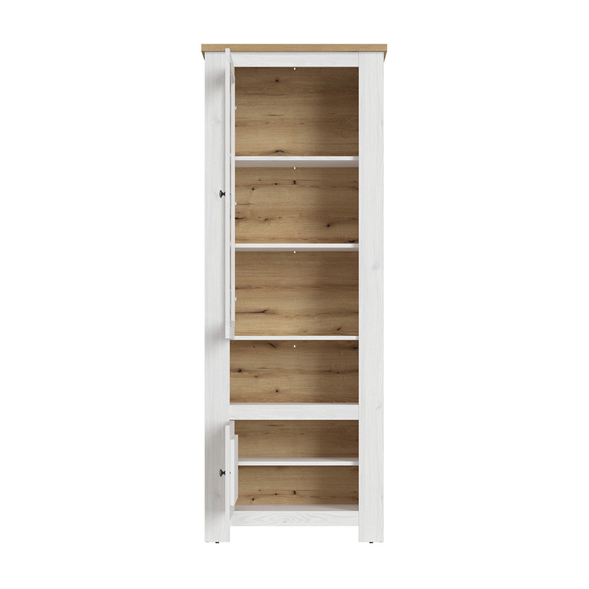 Celesto Display Cabinet - Narrow - White