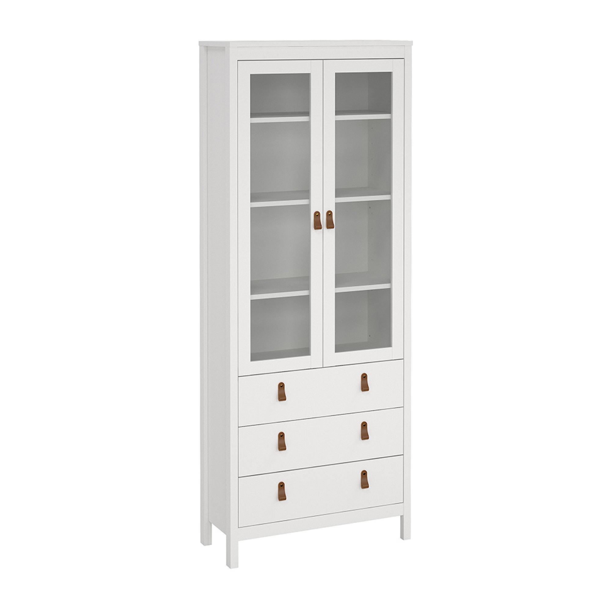 Barcelona Display Cabinet - 2 Door - White