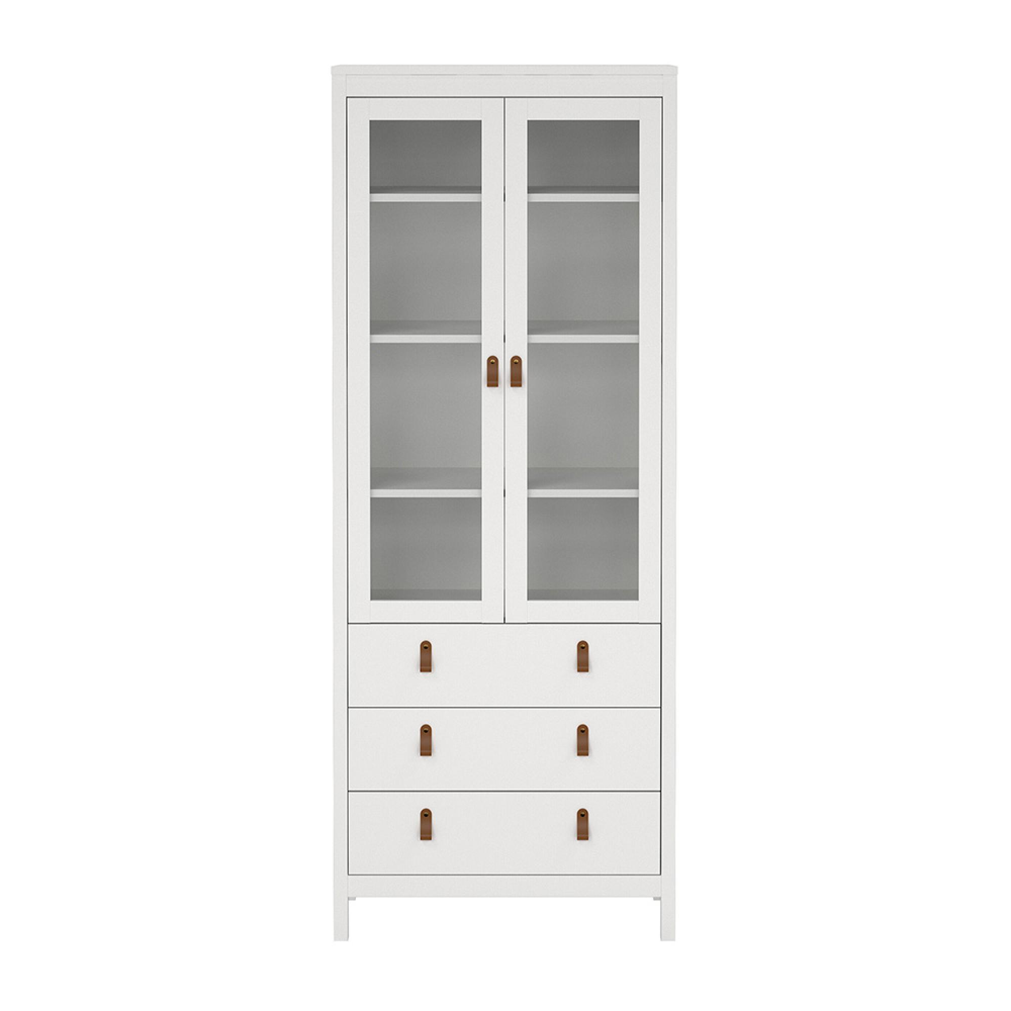 Barcelona Display Cabinet - 2 Door - White