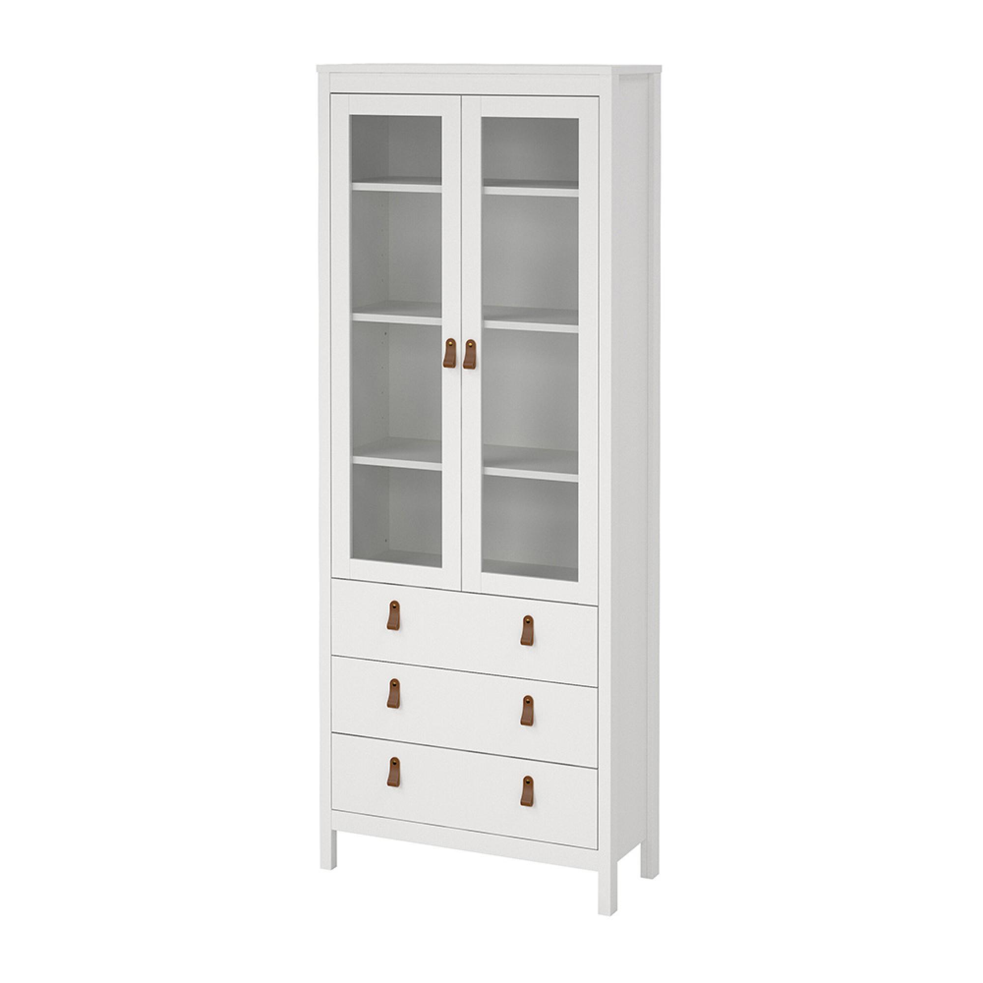 Barcelona Display Cabinet - 2 Door - White