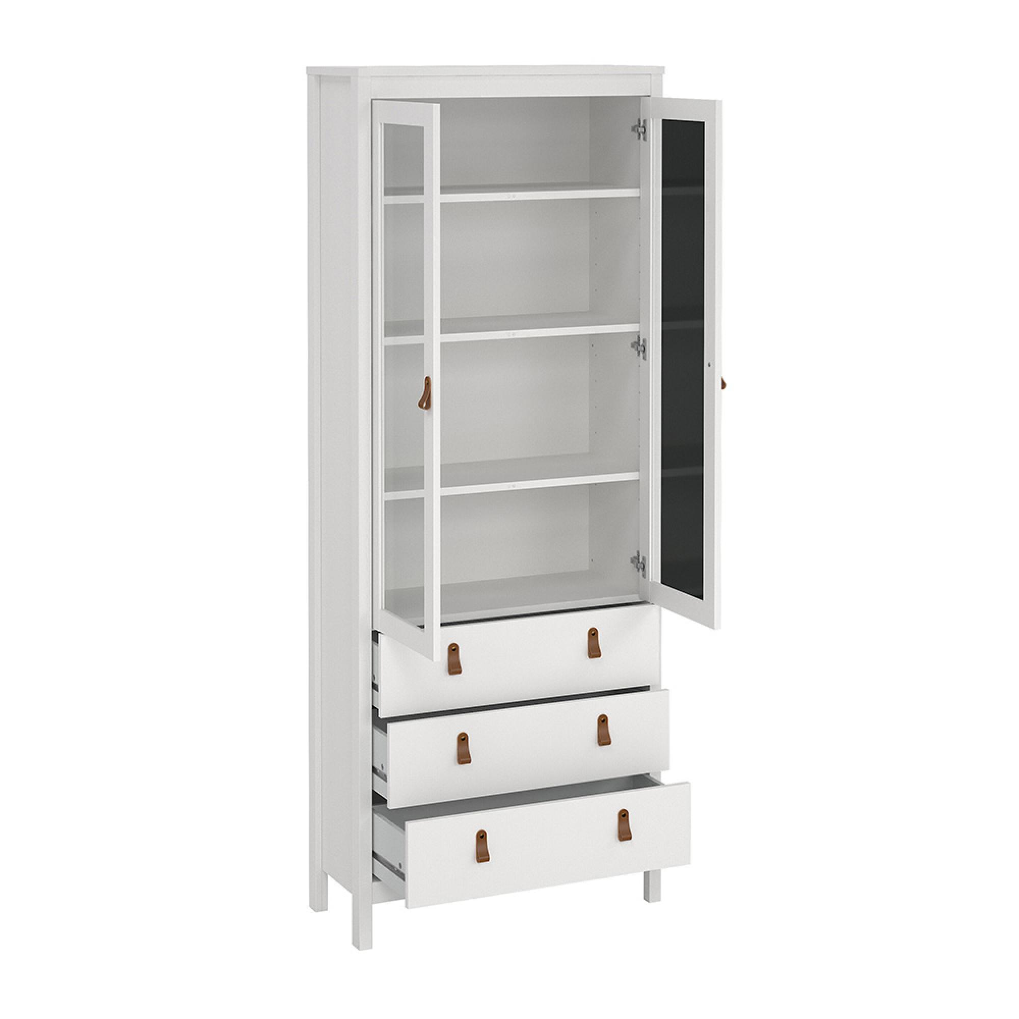 Barcelona Display Cabinet - 2 Door - White