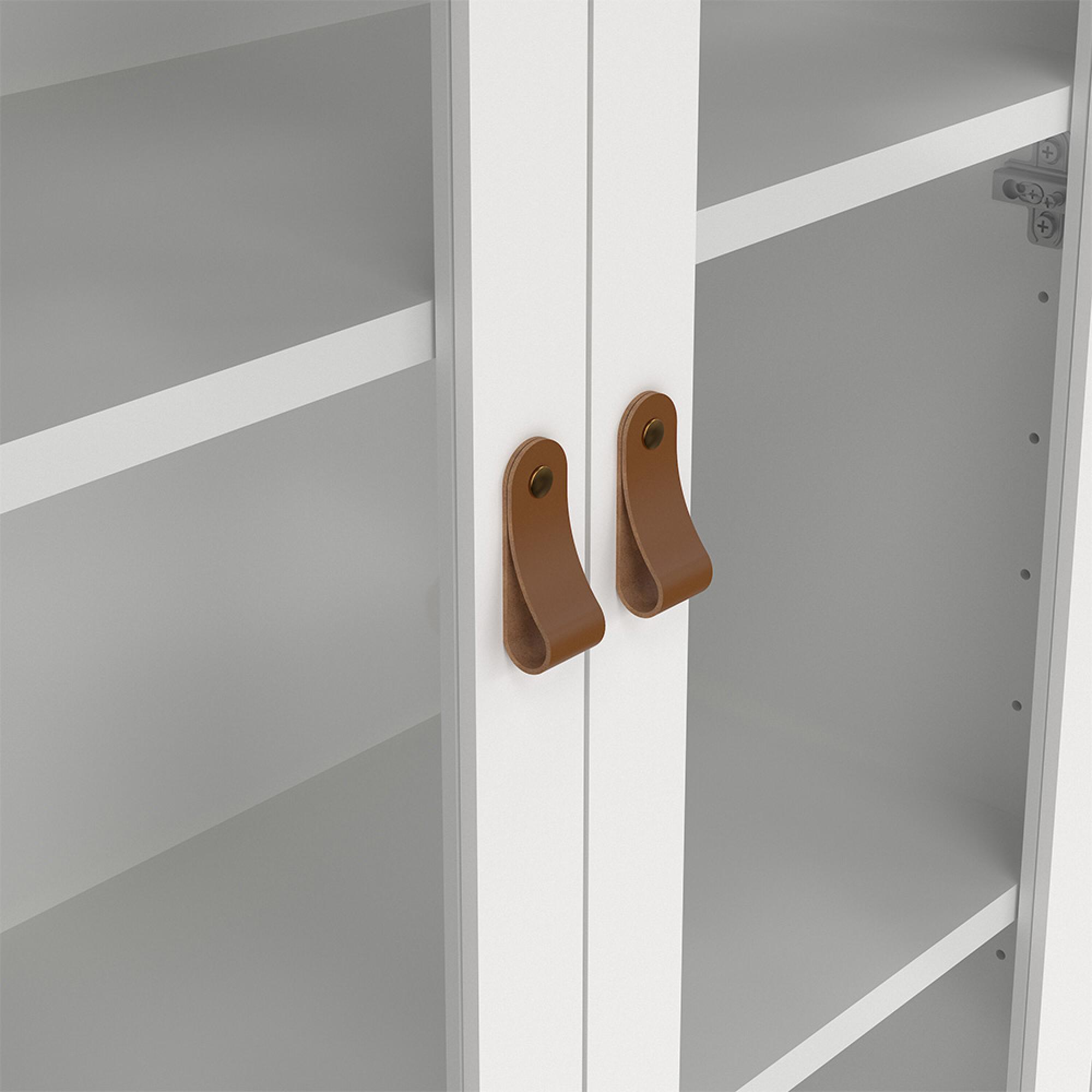 Barcelona Display Cabinet - 2 Door - White