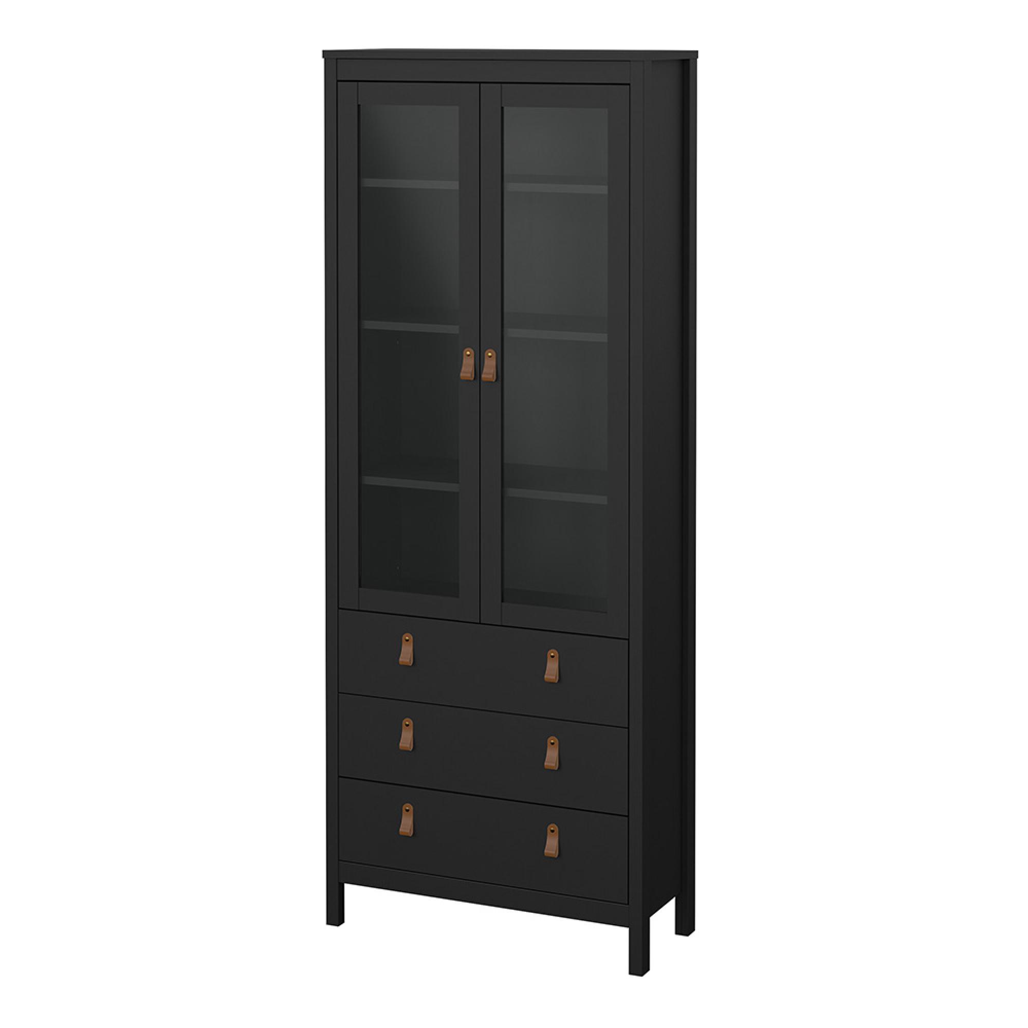Barcelona Display Cabinet - 2 Door - Black