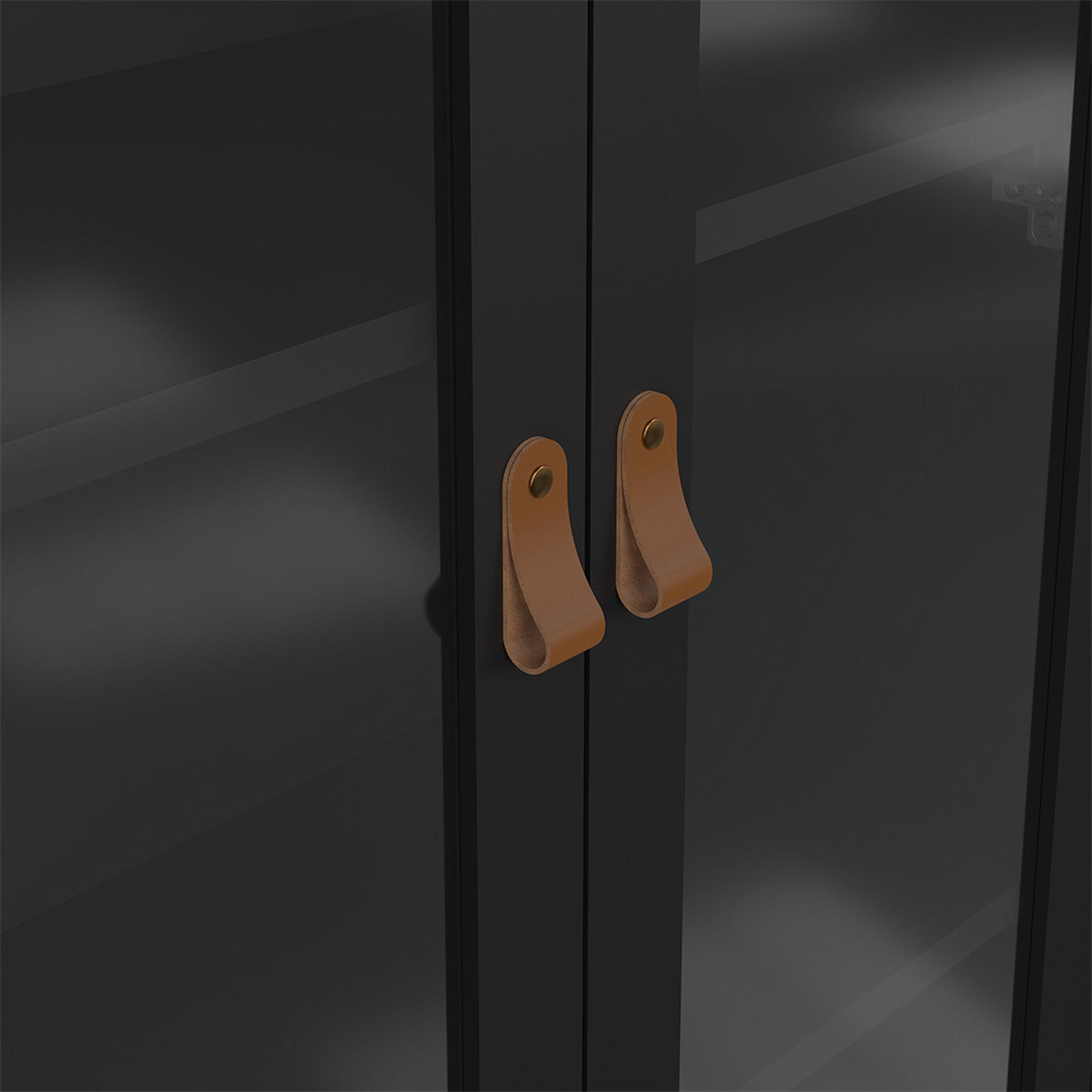 Barcelona Display Cabinet - 2 Door - Black