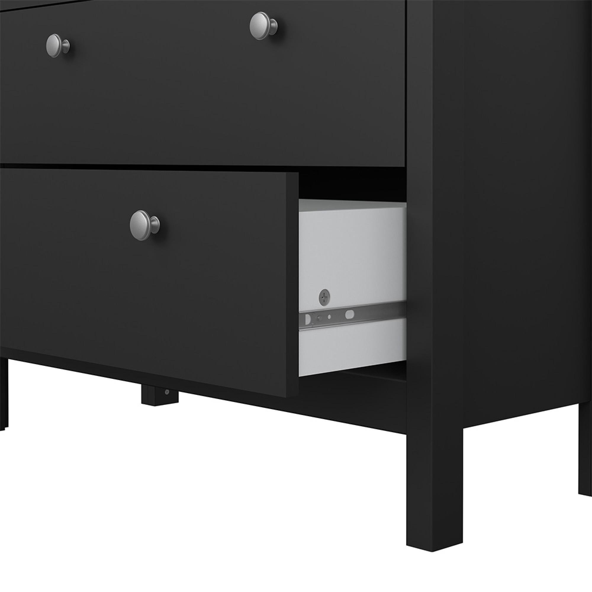 Madrid Display Cabinet - 2 Door - Black