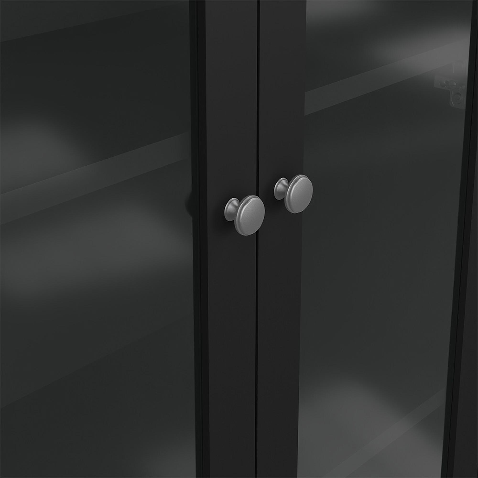 Madrid Display Cabinet - 2 Door - Black