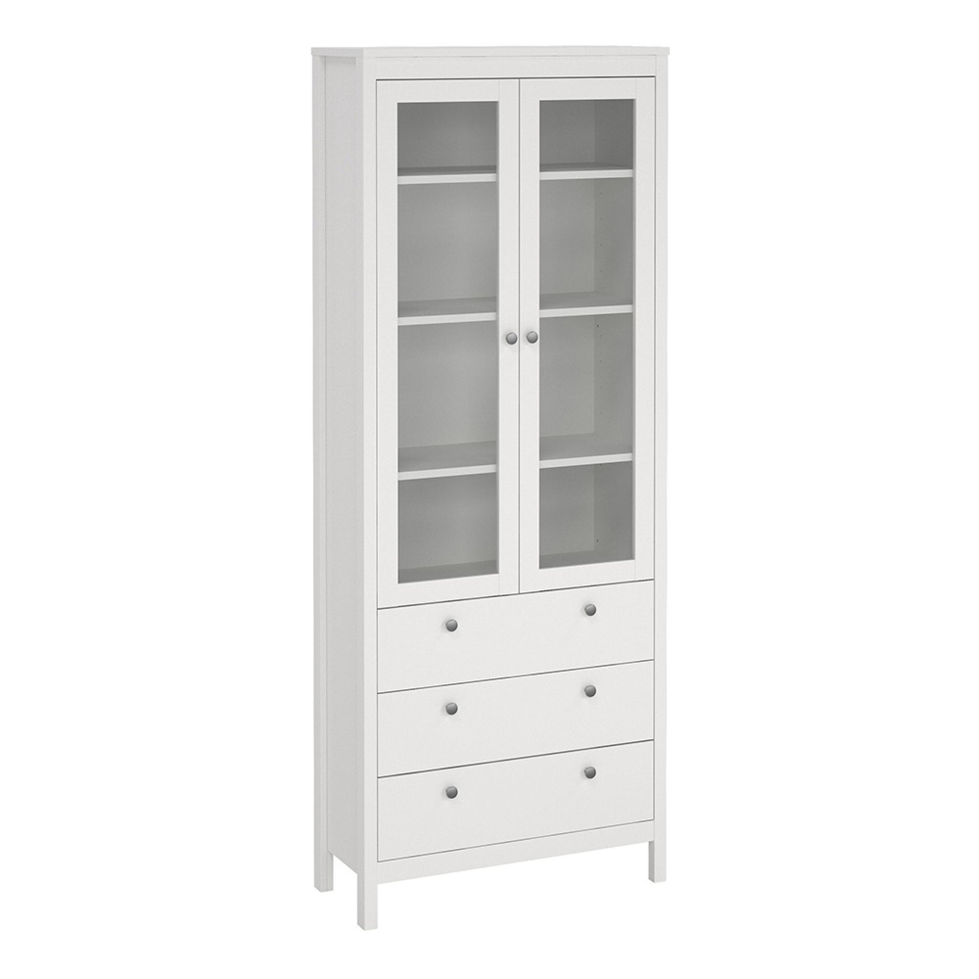 Madrid Display Cabinet - 2 Door - White