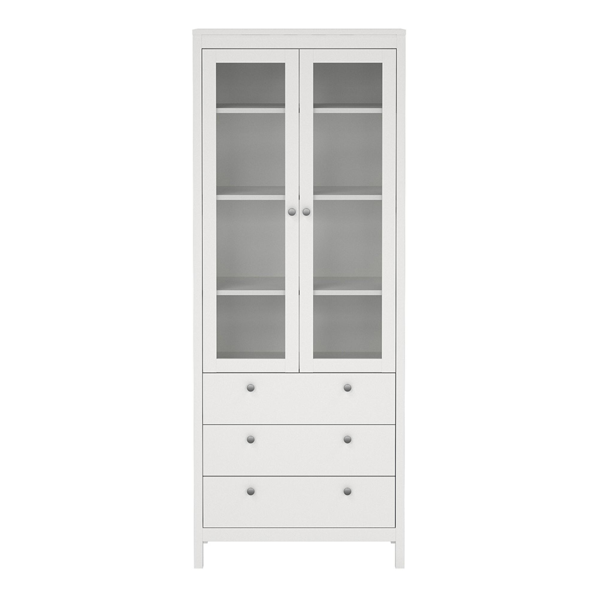 Madrid Display Cabinet - 2 Door - White