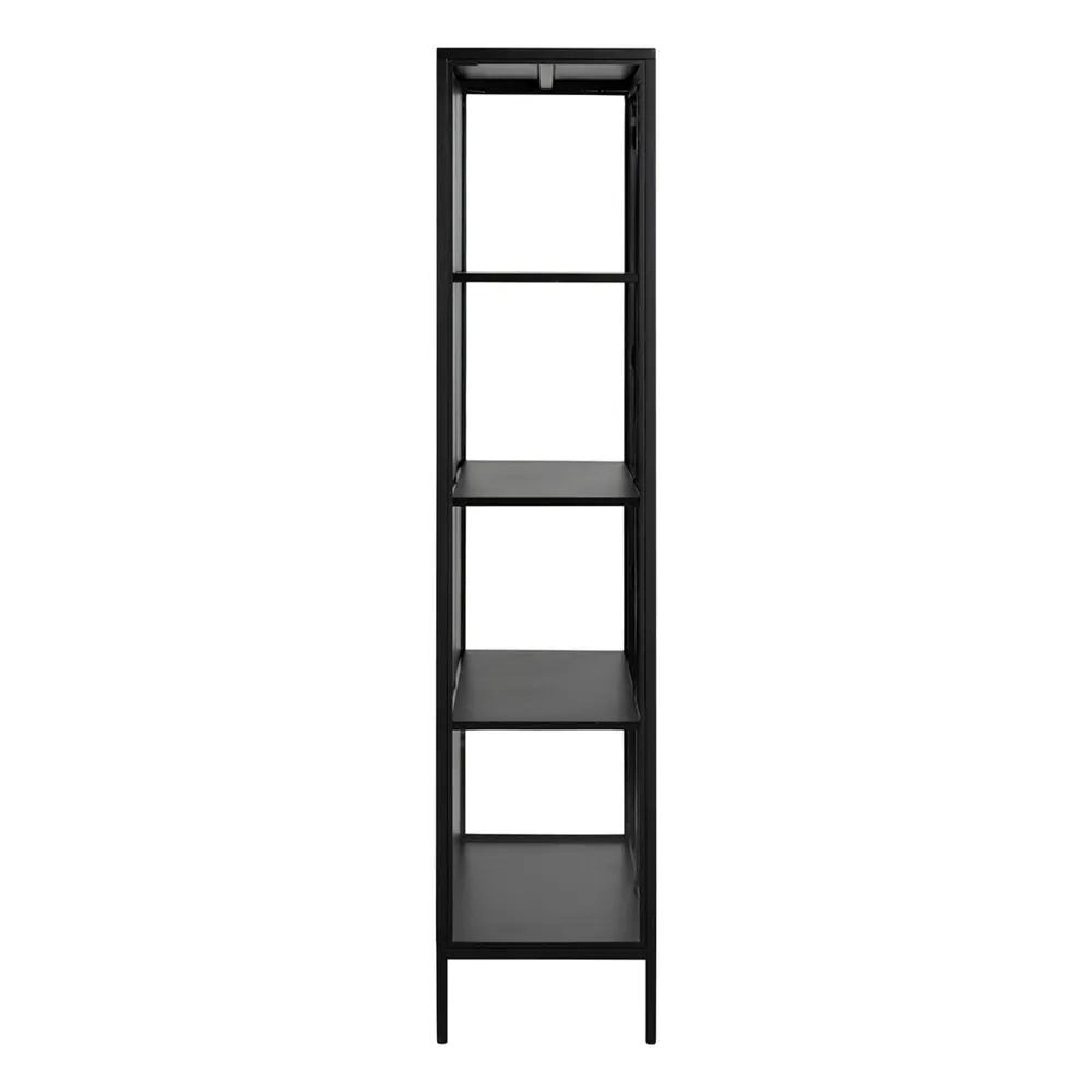 Clearance - Newcastle Display Cabinet - 2 Door - Tall - Black - A509