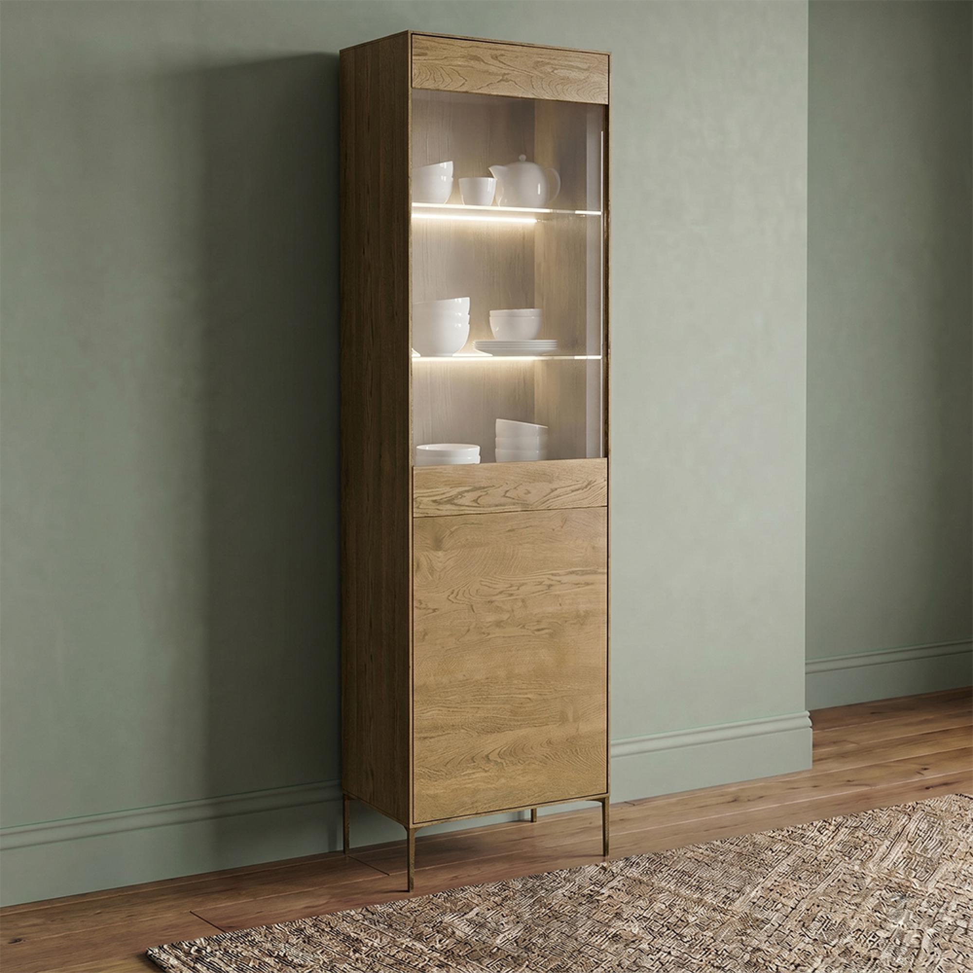 Helga Display Cabinet - 2 Door - Oiled Oak - Variation Available