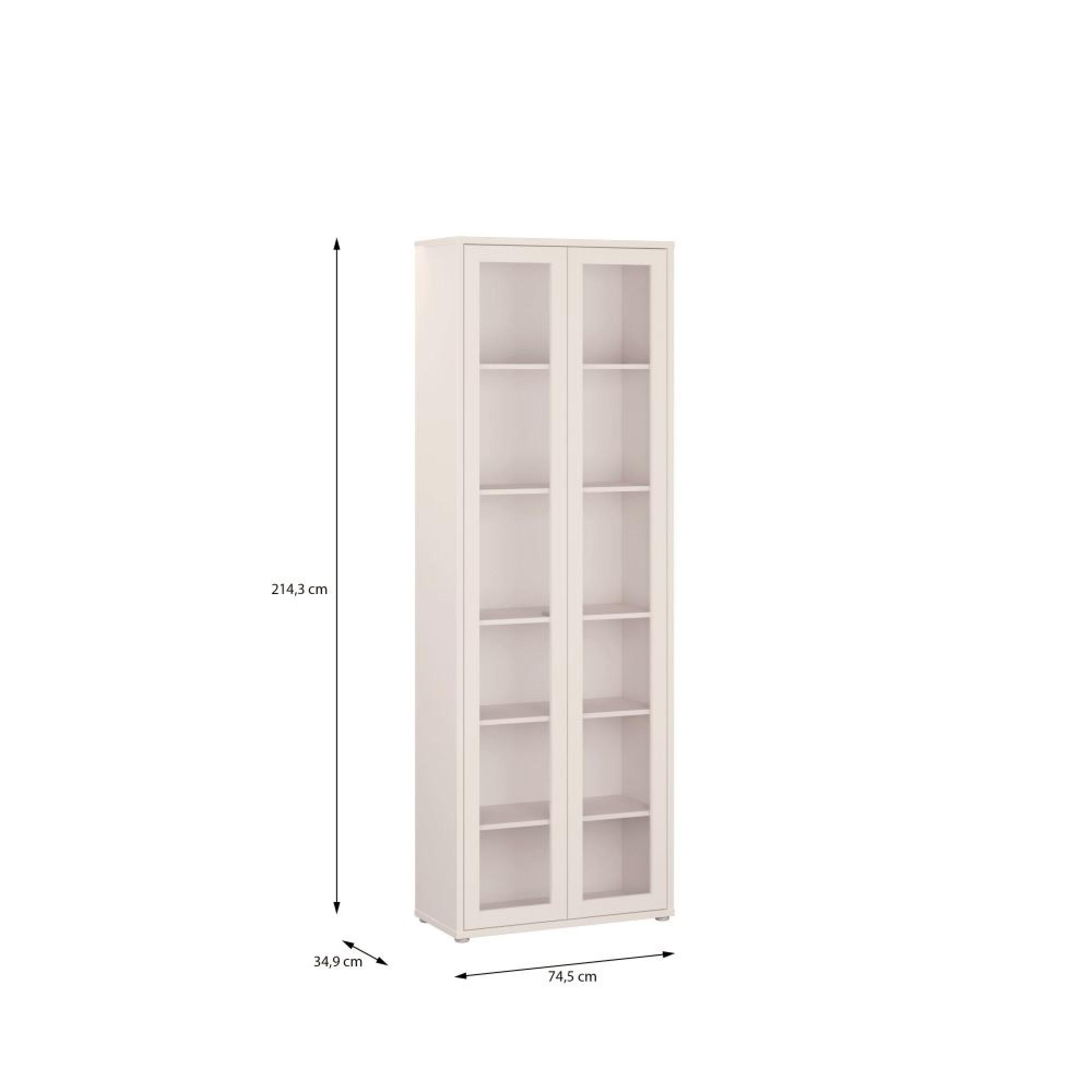 Alice Springs Display Cabinet - 2 Door - Tall - Glass - Sand