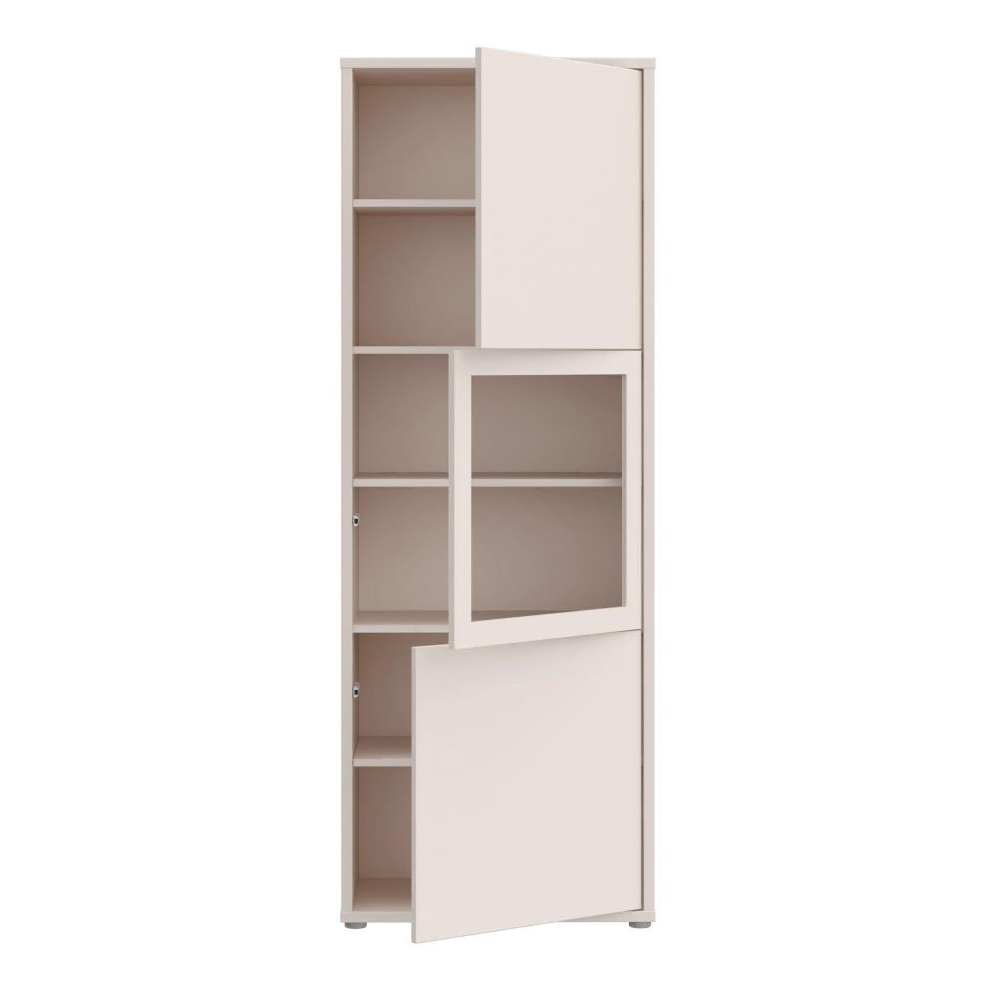 Alice Springs Display Cabinet - 3 Door - Narrow - Sand
