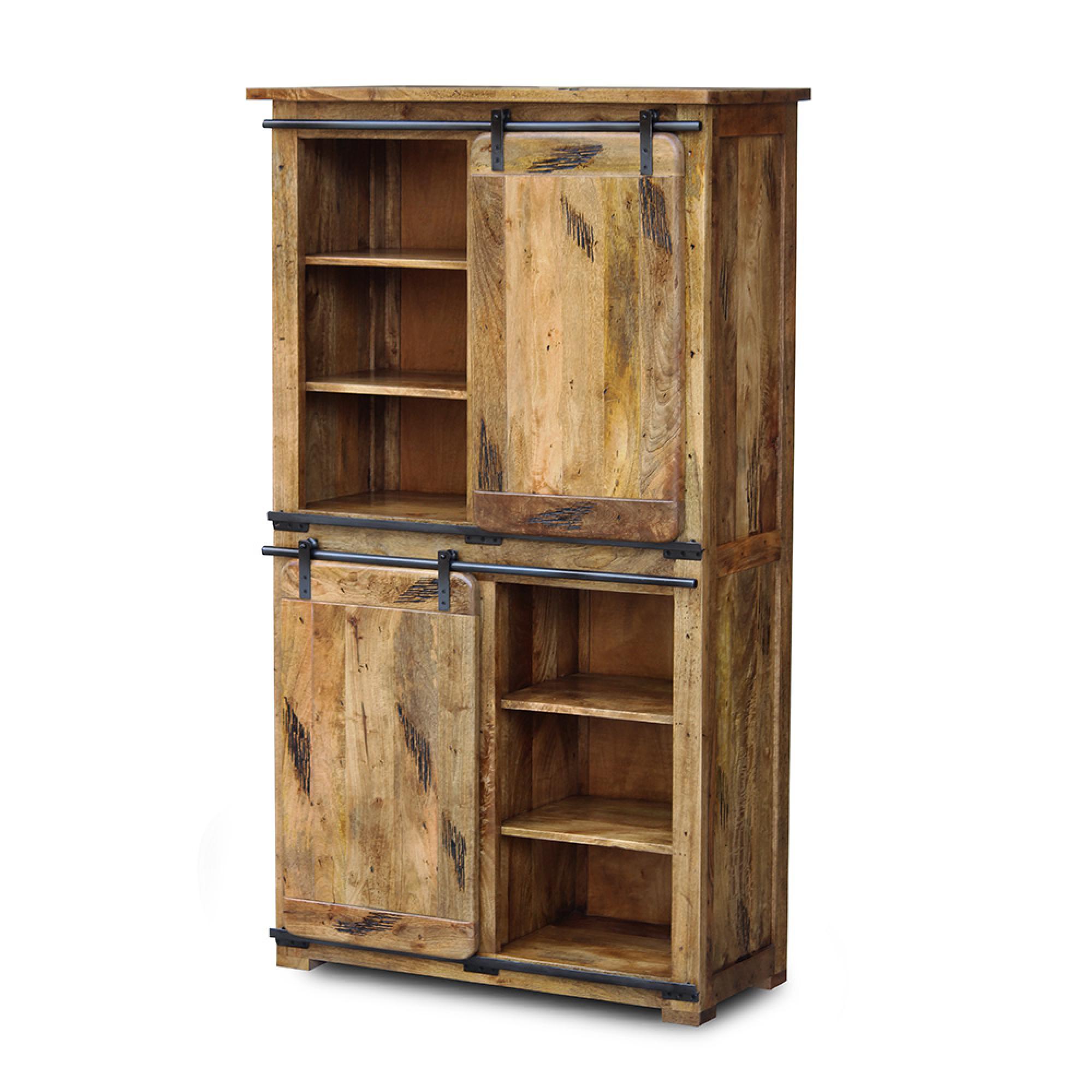 Raipur Works Display Cabinet - 2 Door - Industrial Style Wooden