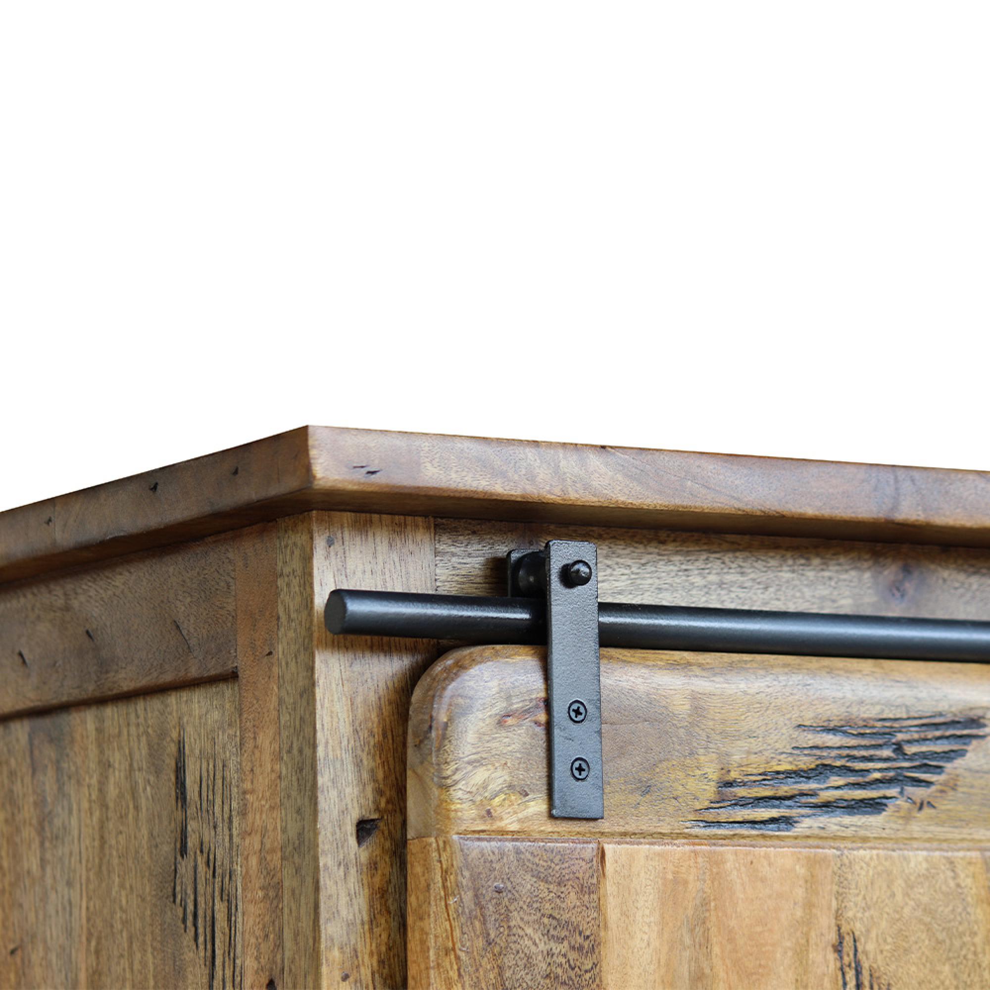 Raipur Works Display Cabinet - 2 Door - Industrial Style Wooden