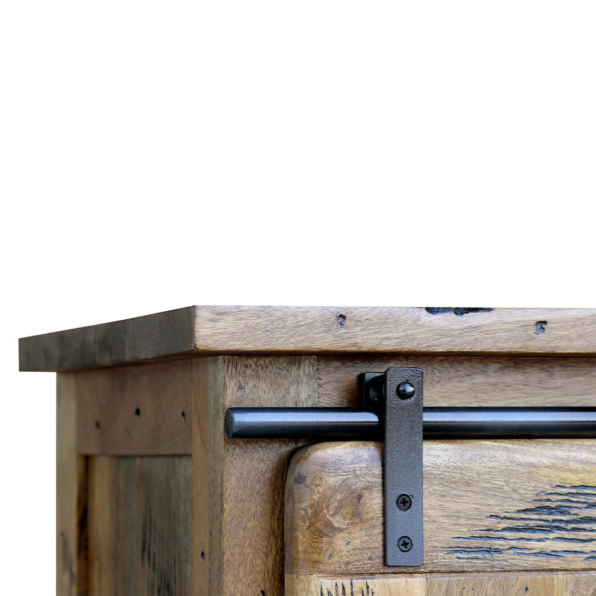 Raipur Works Display Cabinet - Industrial Style Wooden
