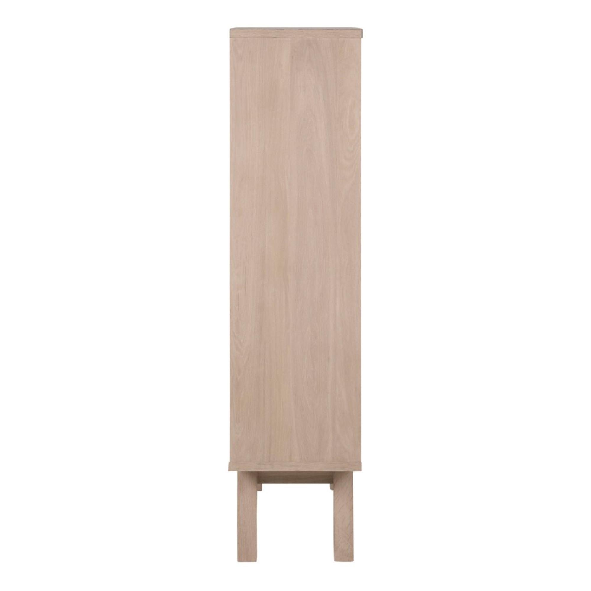 A-Line White Oak 2 Drawers Display Cabinet