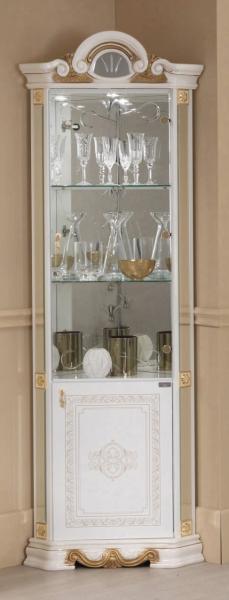 Betty White Italian Corner Display Cabinet