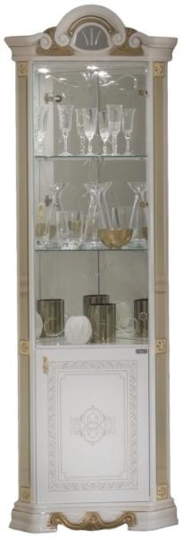 Betty White Italian Corner Display Cabinet